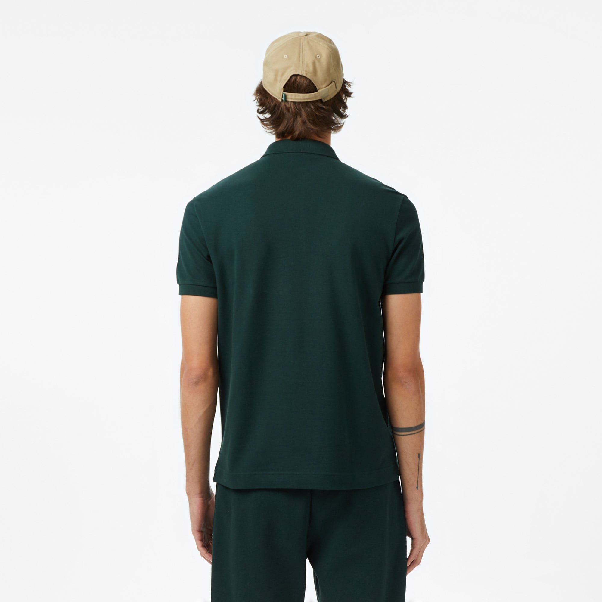 Lacoste Erkek Regular Fit Koyu Yeşil Paris Polo görsel 5