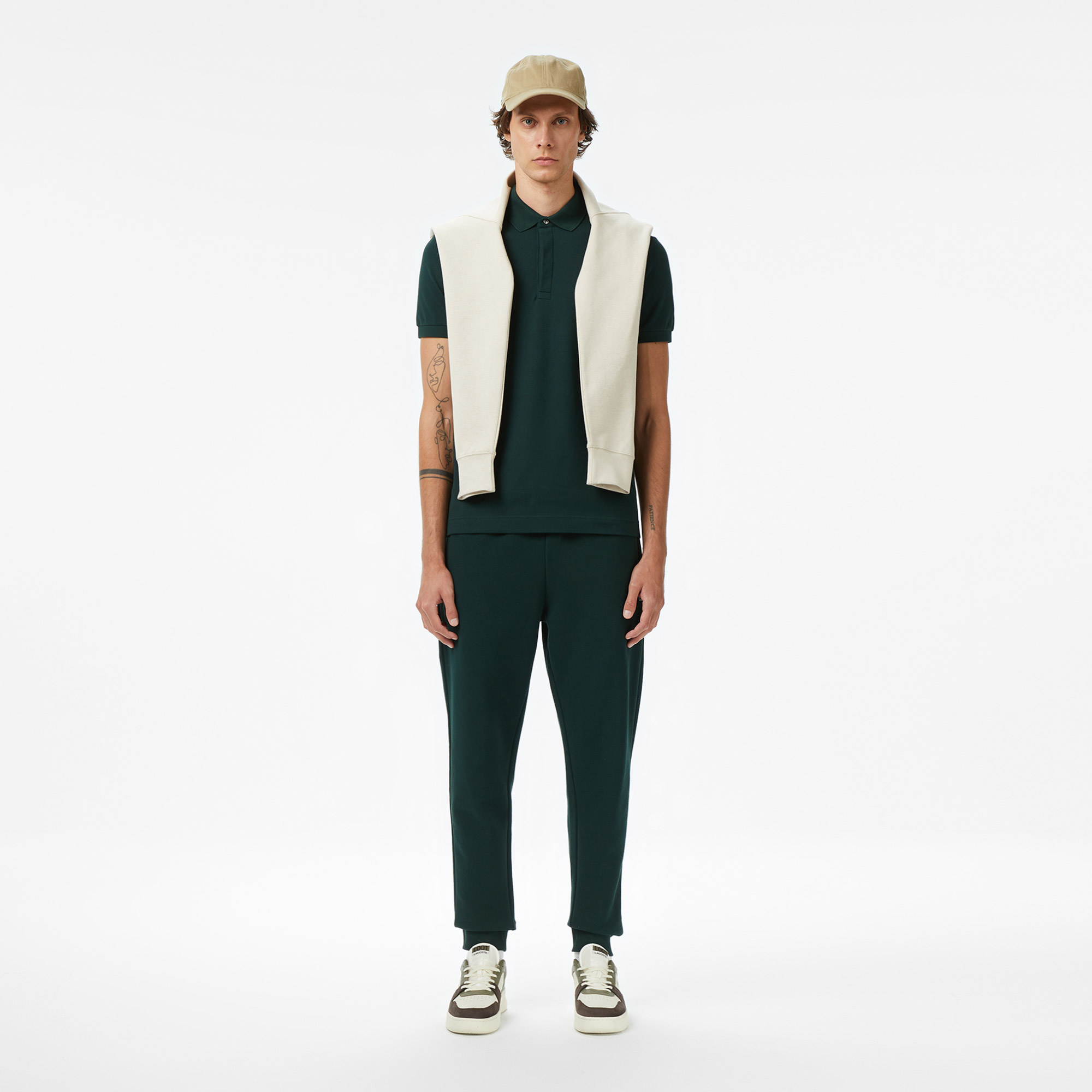 Lacoste Erkek Regular Fit Koyu Yeşil Paris Polo görsel 6