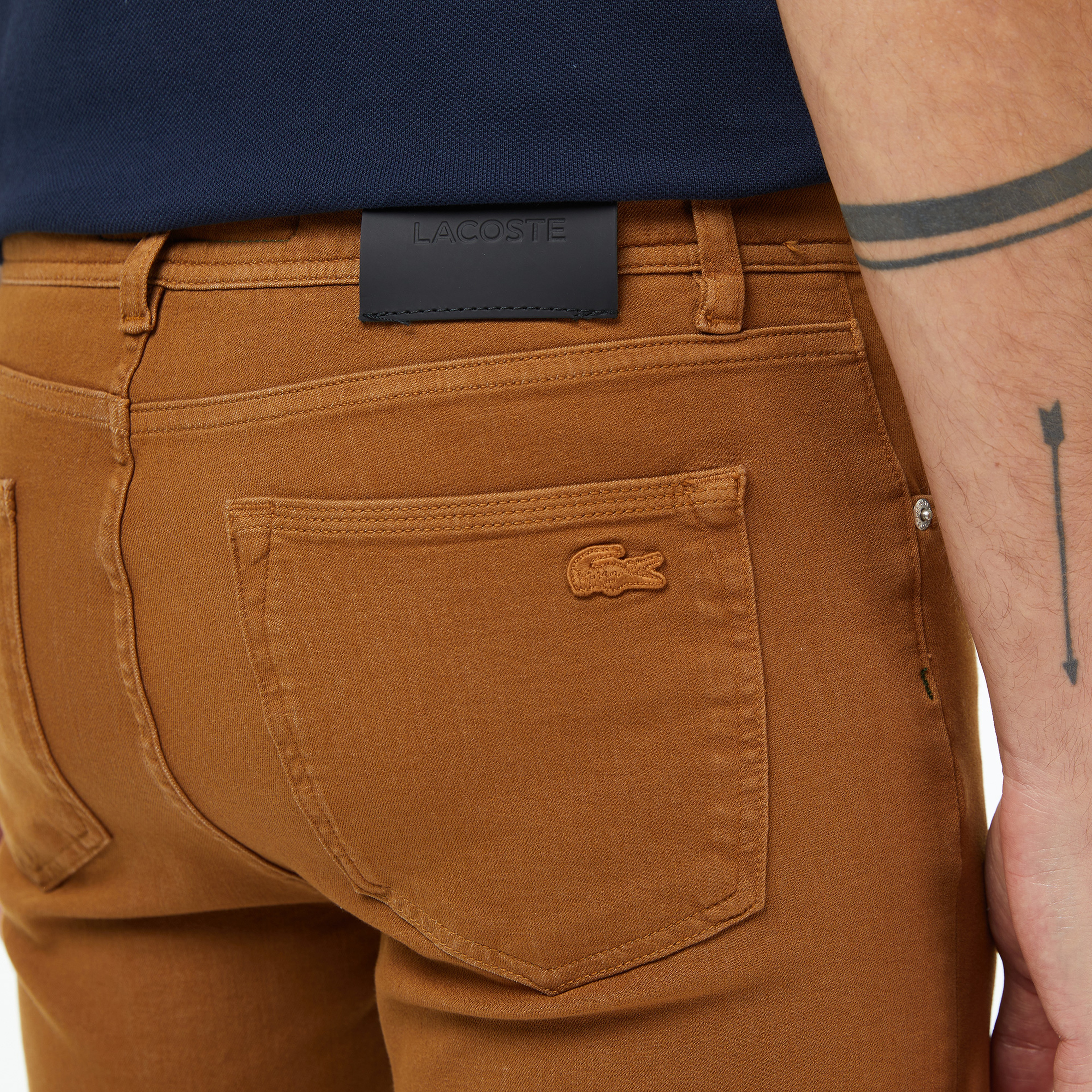 Erkek Slim Fit Açık Kahverengi Jean Pantolon