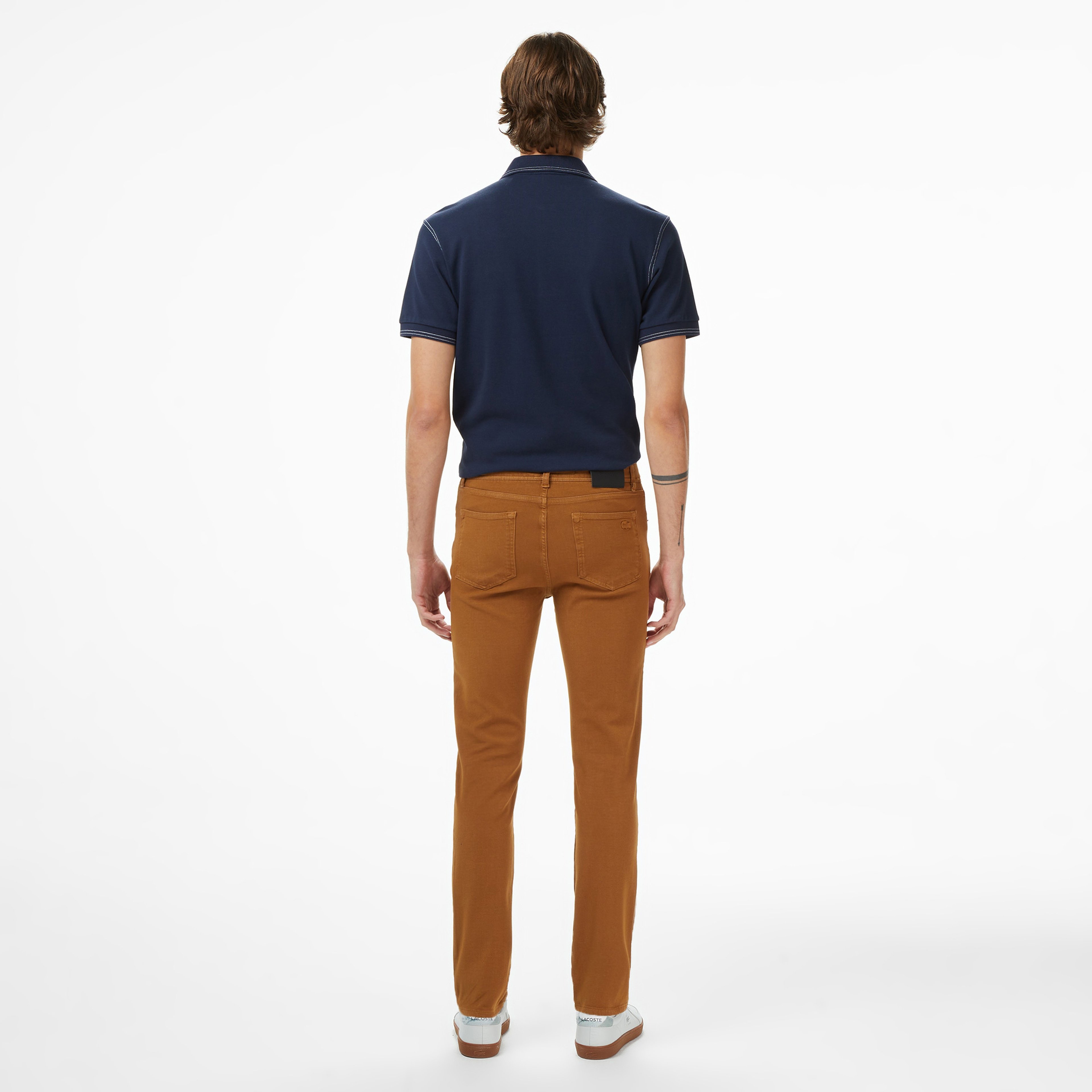 Erkek Slim Fit Açık Kahverengi Jean Pantolon