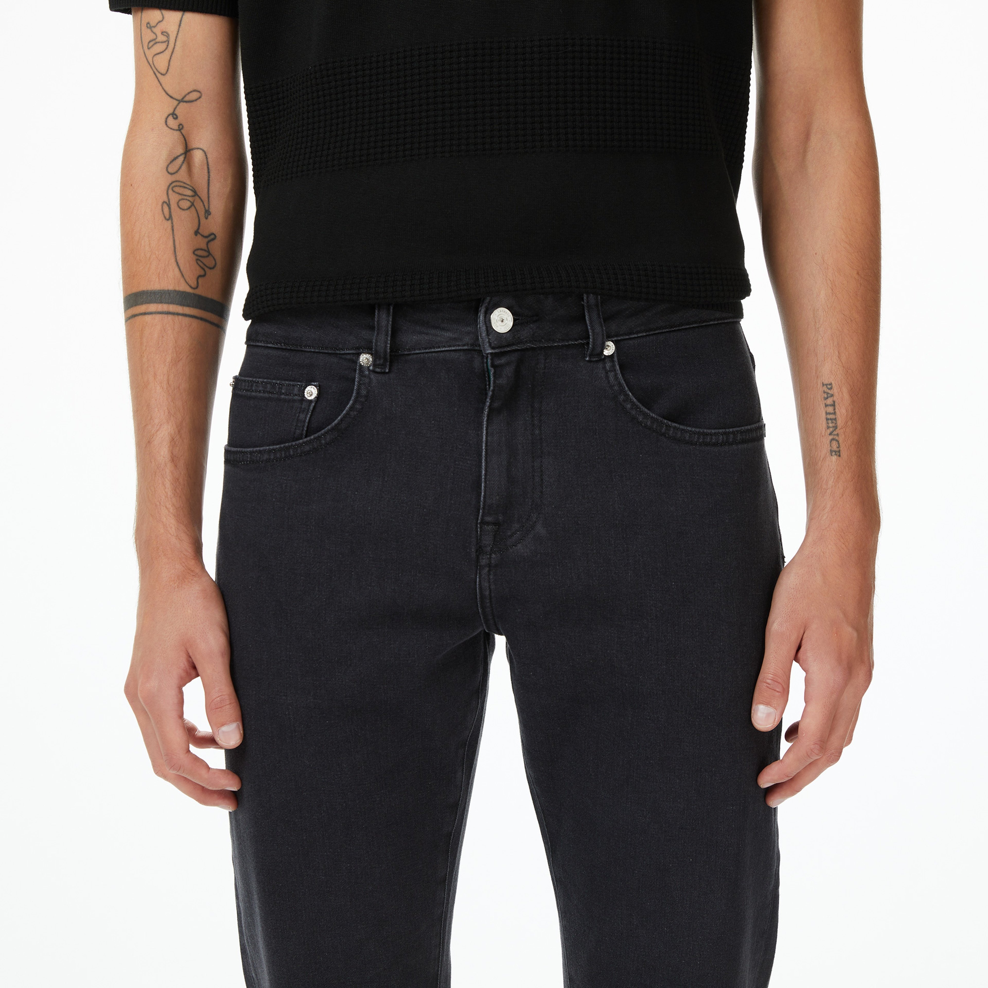 Erkek Regular Fit Siyah Jean Pantolon Erkek Regular Fit Siyah Jean Pantolon