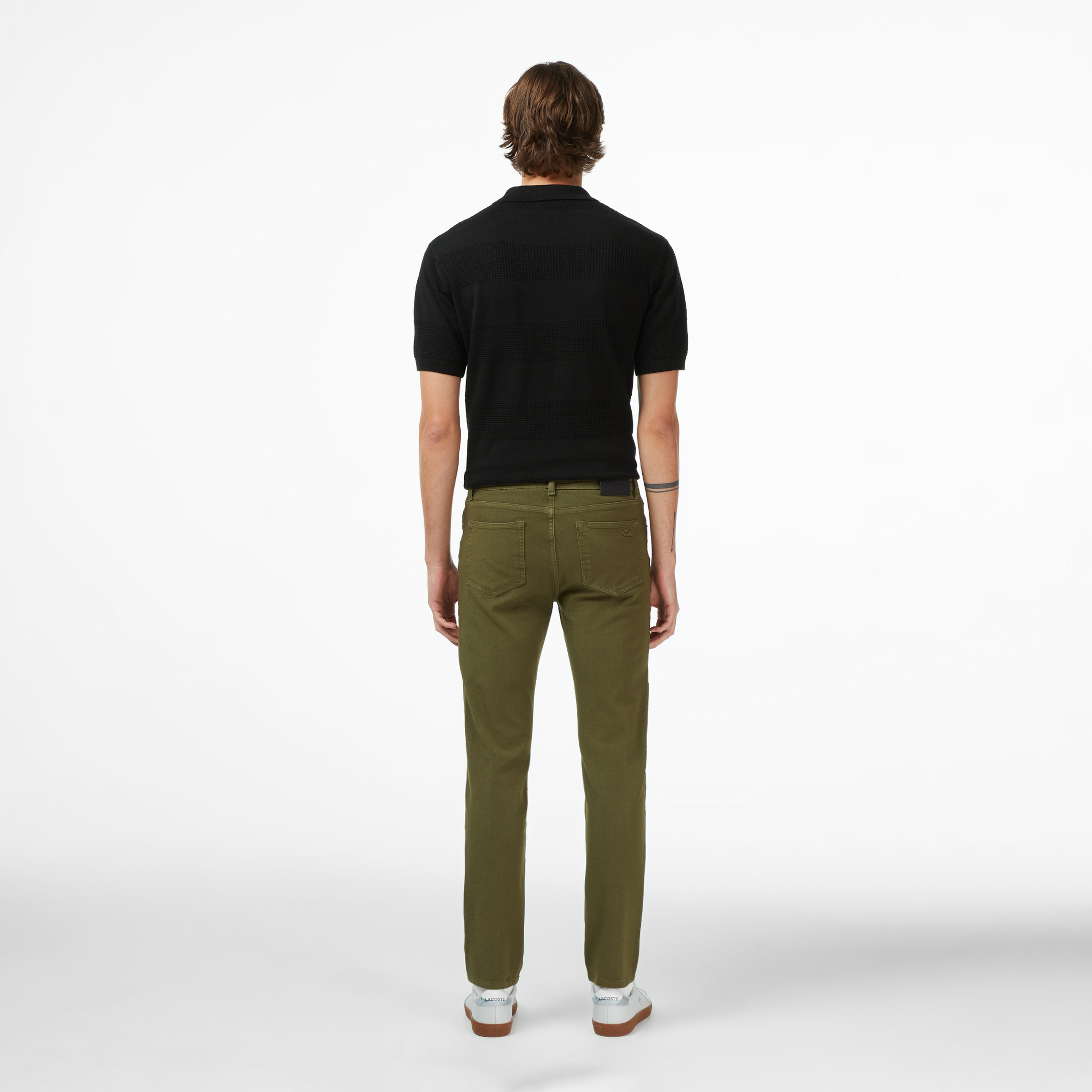 Erkek Slim Fit Haki Jean Pantolon