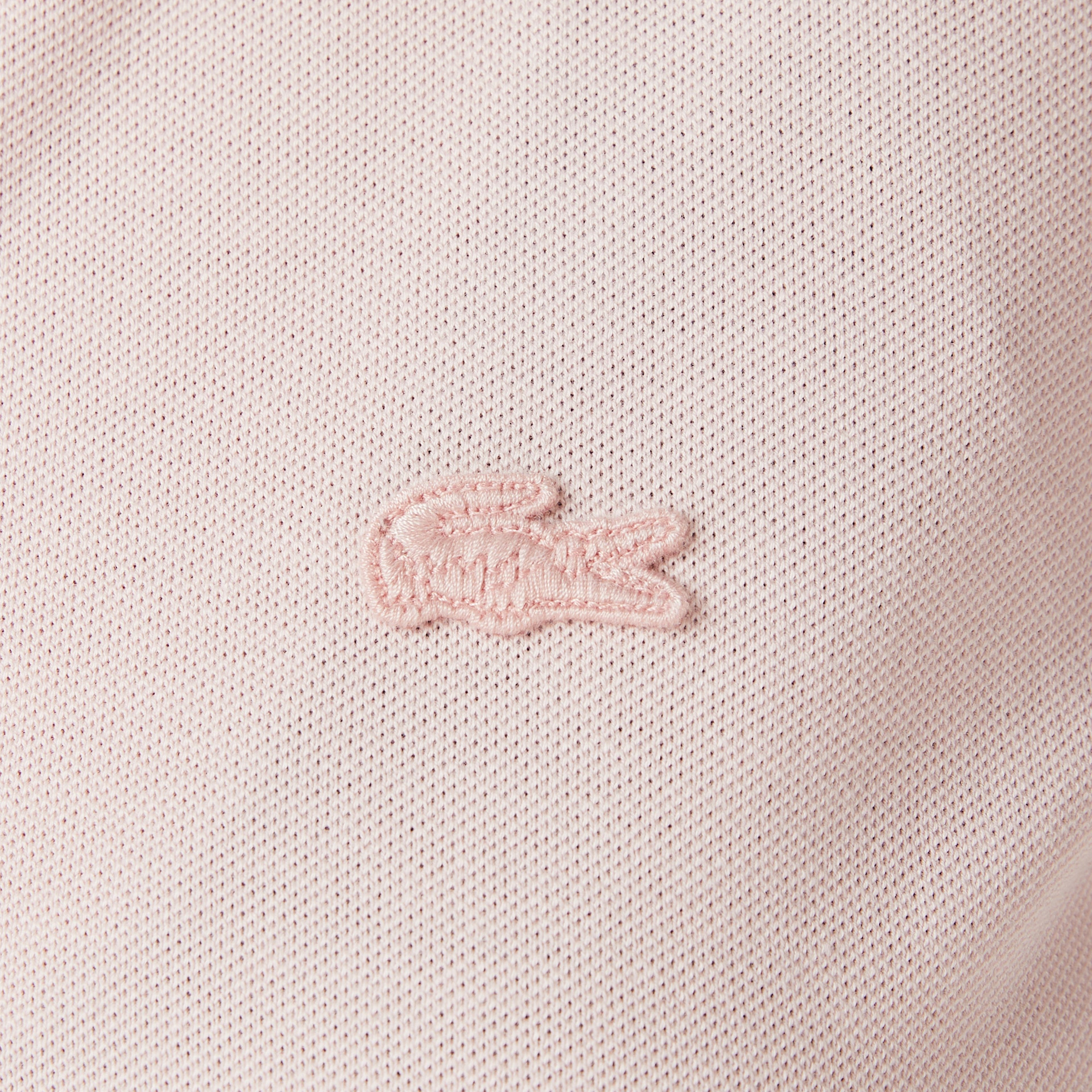 Kadın Slim Fit Uzun Kollu Pembe Polo