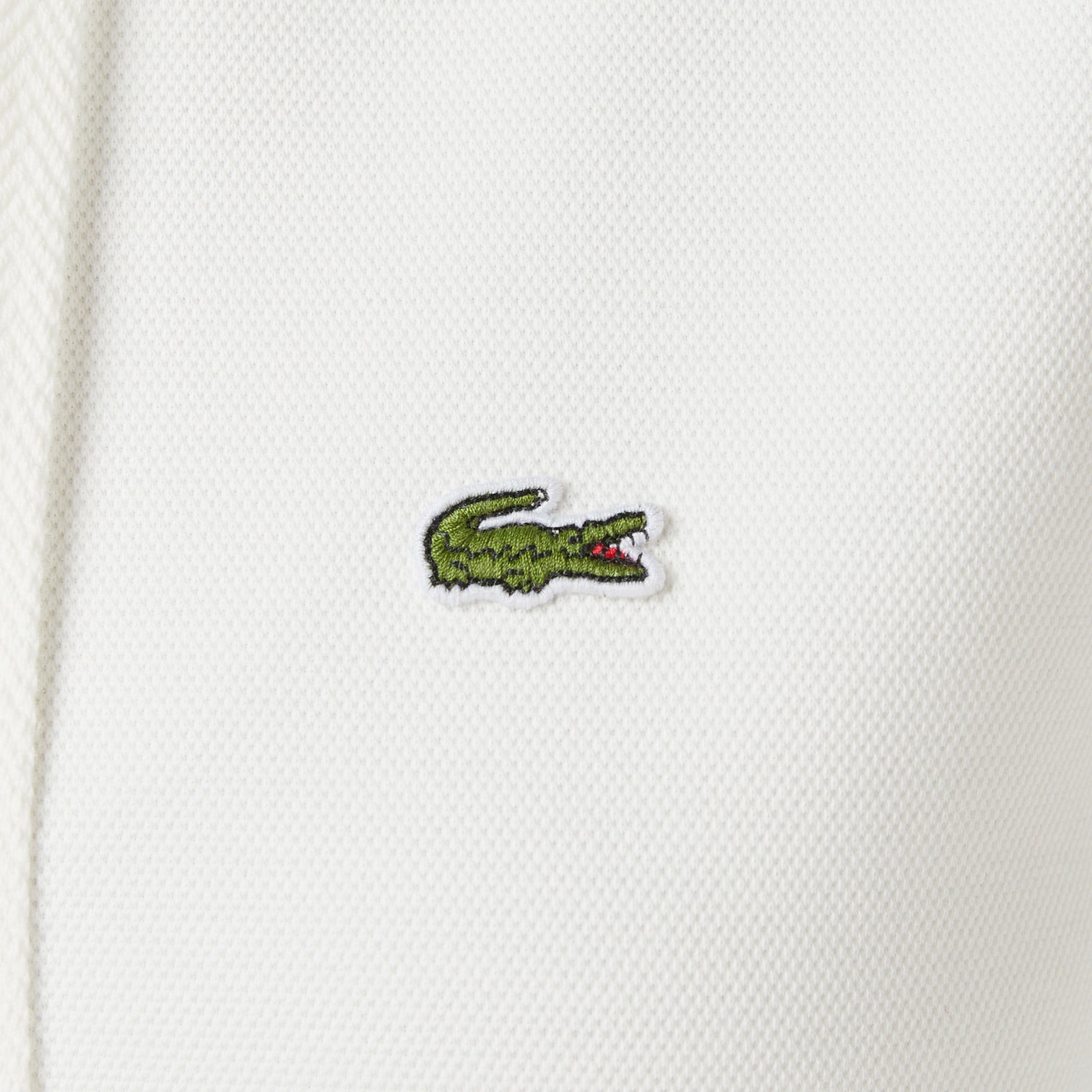 Lacoste Kadın Relaxed Fit Kapüşonlu Beyaz Sweatshirt görsel 6