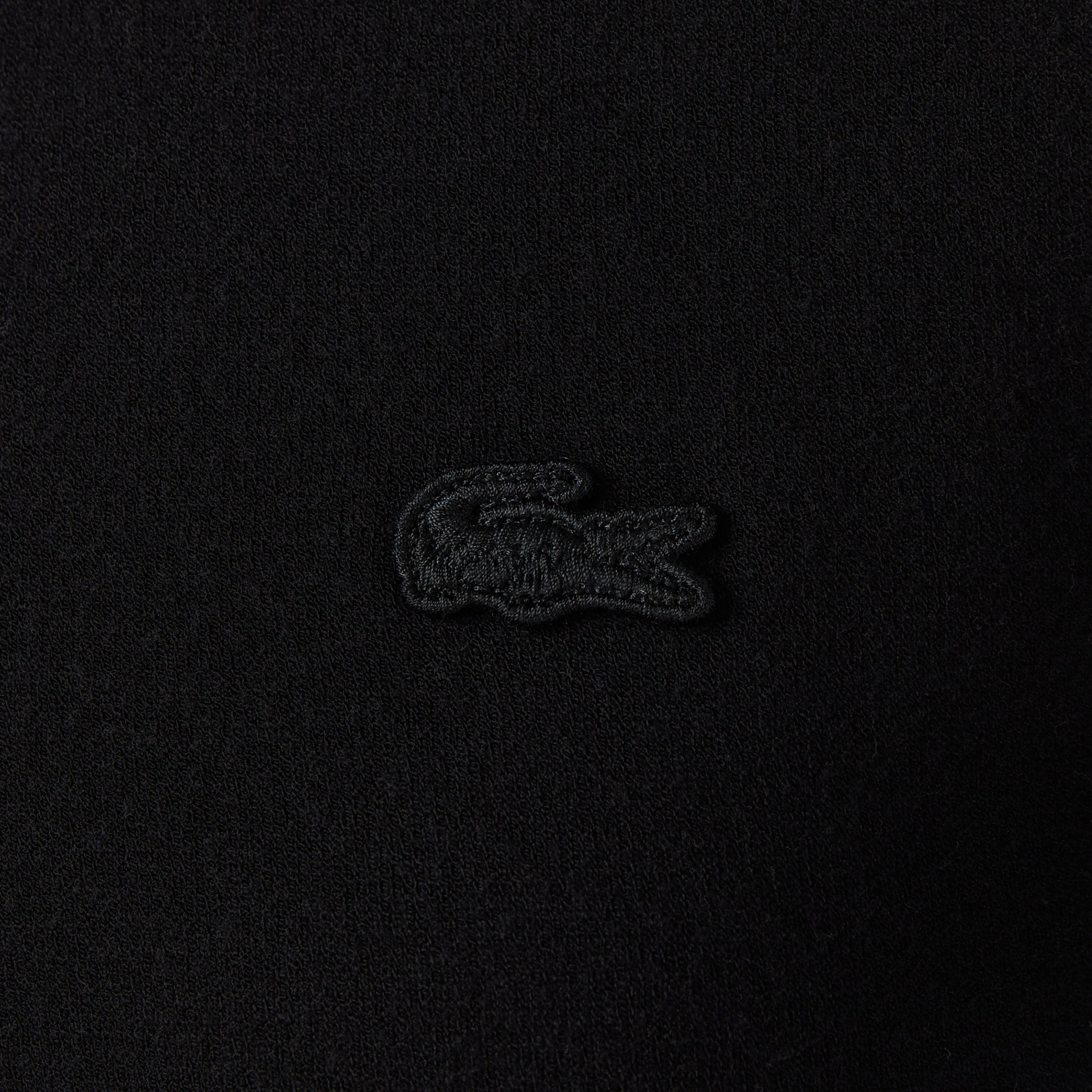 Kadın Regular Fit Polo Yaka Siyah Kazak