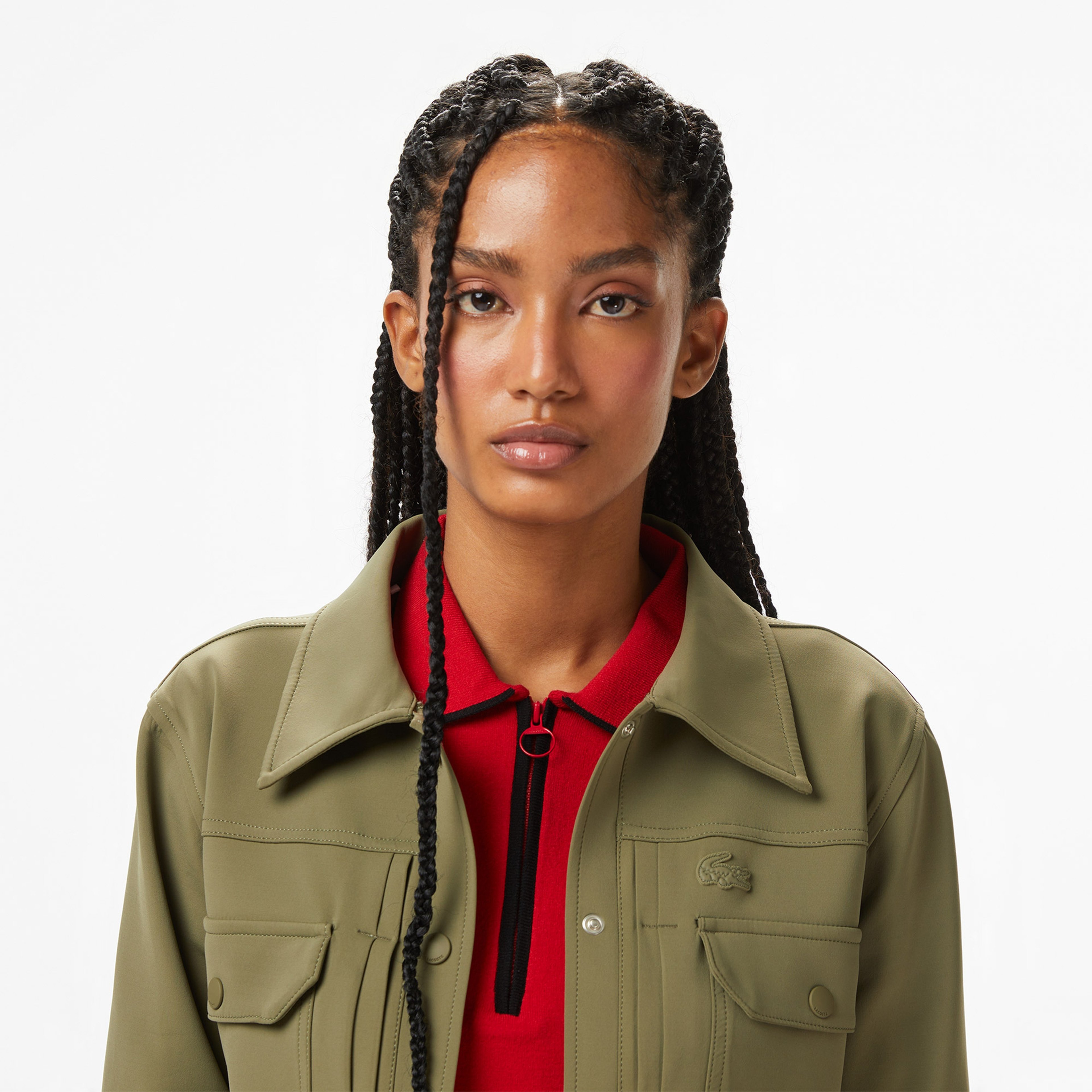 Kadın Regular Fit Haki Dış Gömlek