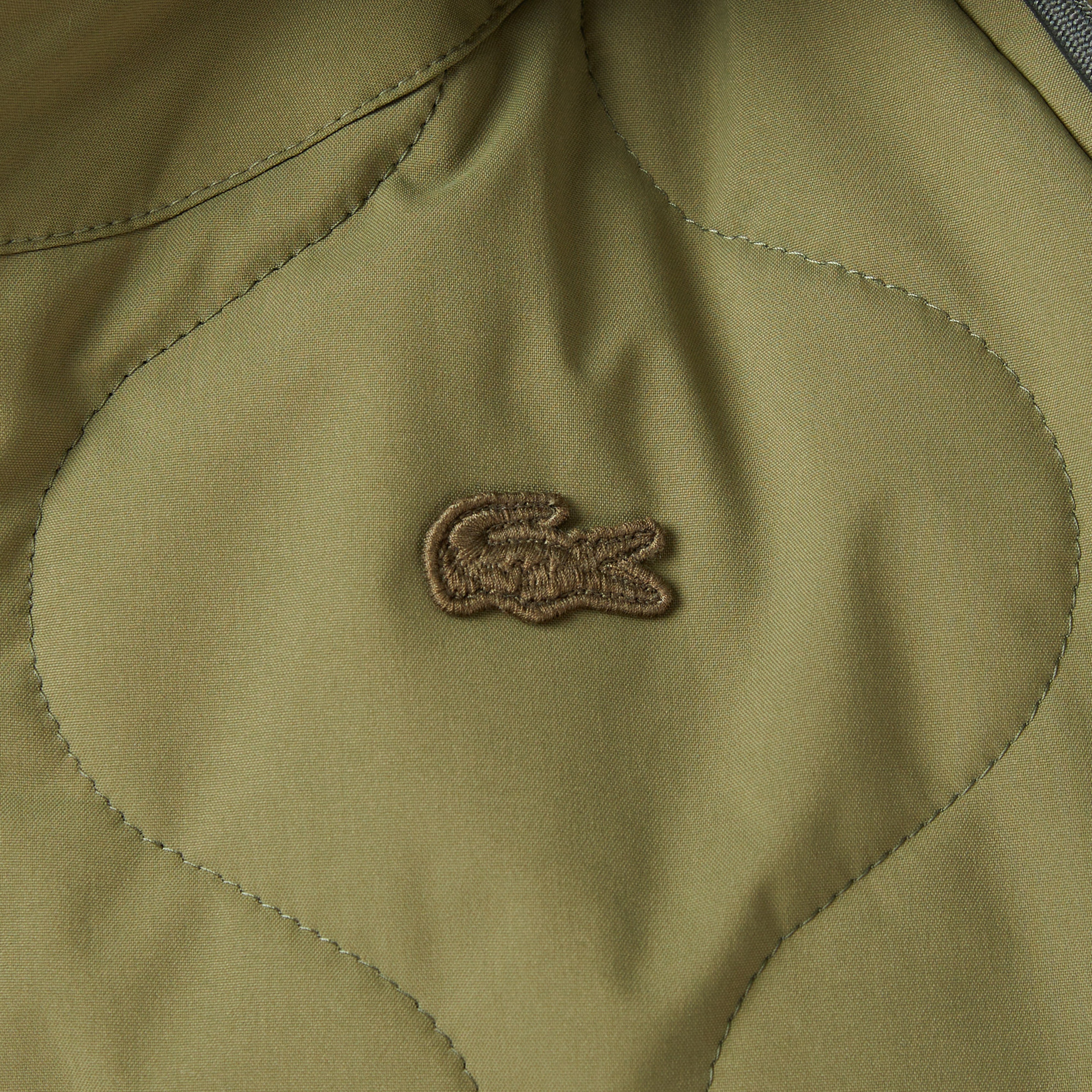 Kadın Gömlek Yaka Baskılı Haki Ceket