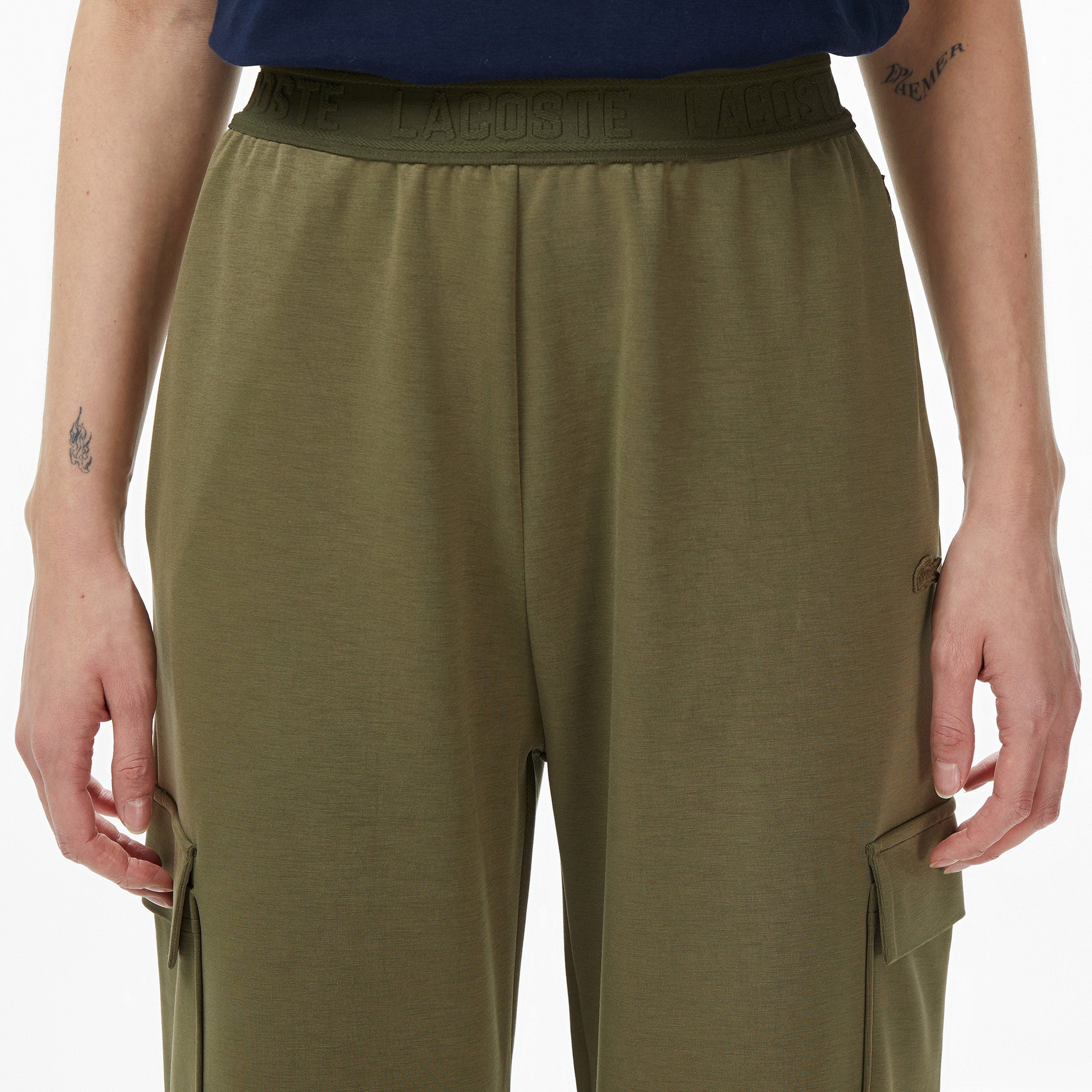 Kadın Relaxed Fit Haki Eşofman Altı