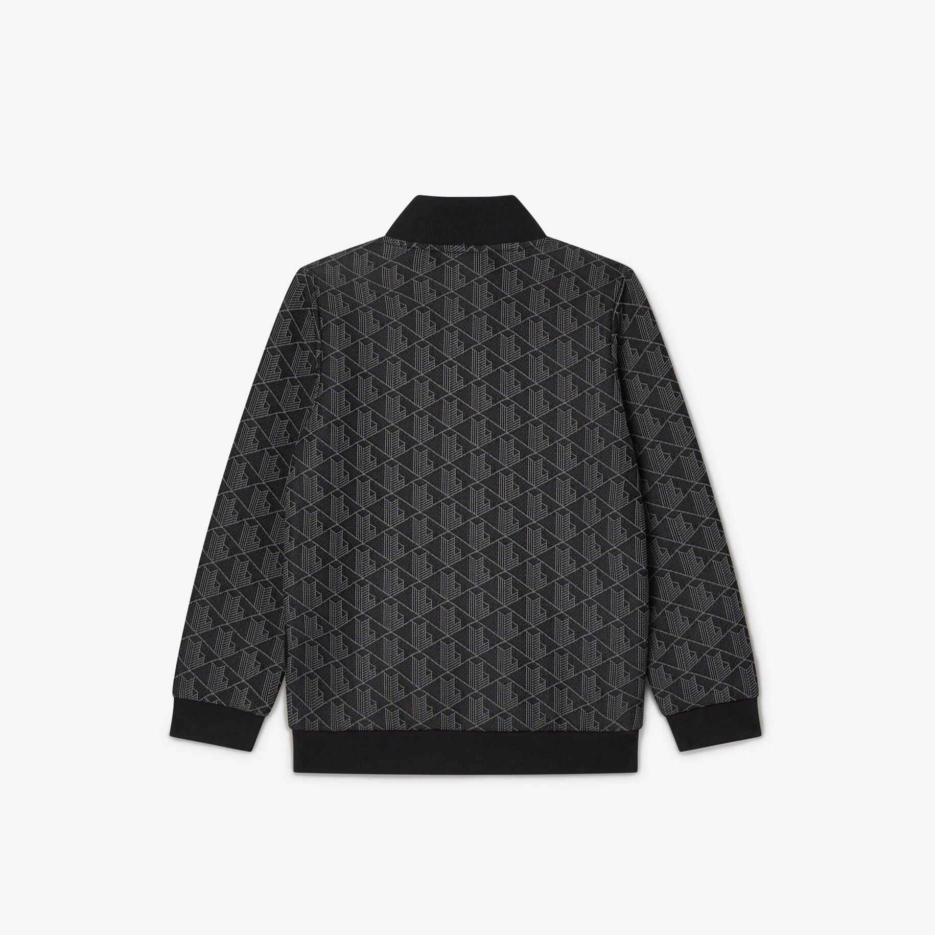 Çocuk Fermuarlı Monogram Siyah Sweatshirt