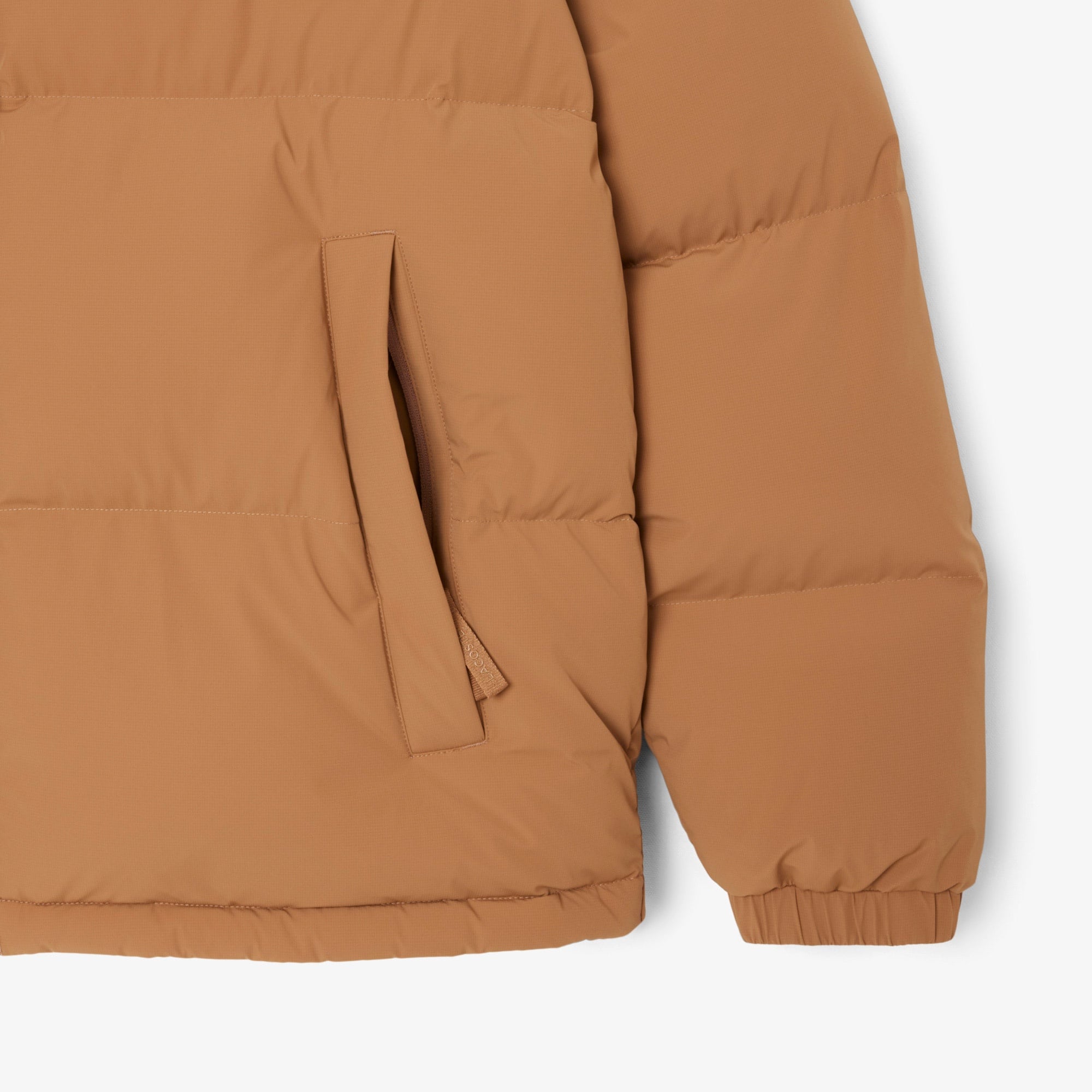 Erkek Relaxed Fit Kapüşonlu Koyu Kahverengi Mont