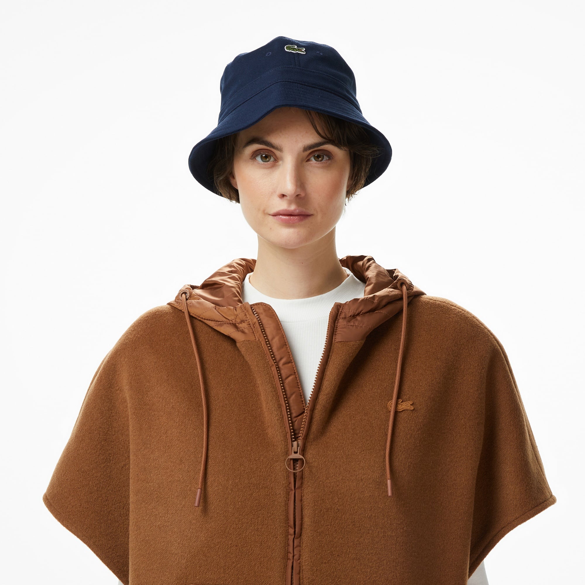 Kadın Kapüşonlu Açık Kahverengi Mont