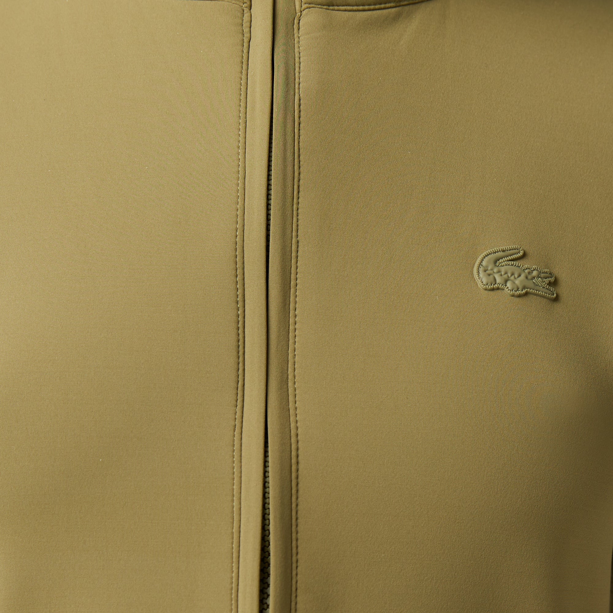 Kadın Classic Fit Kısa Kollu Dik Yaka Haki Elbise