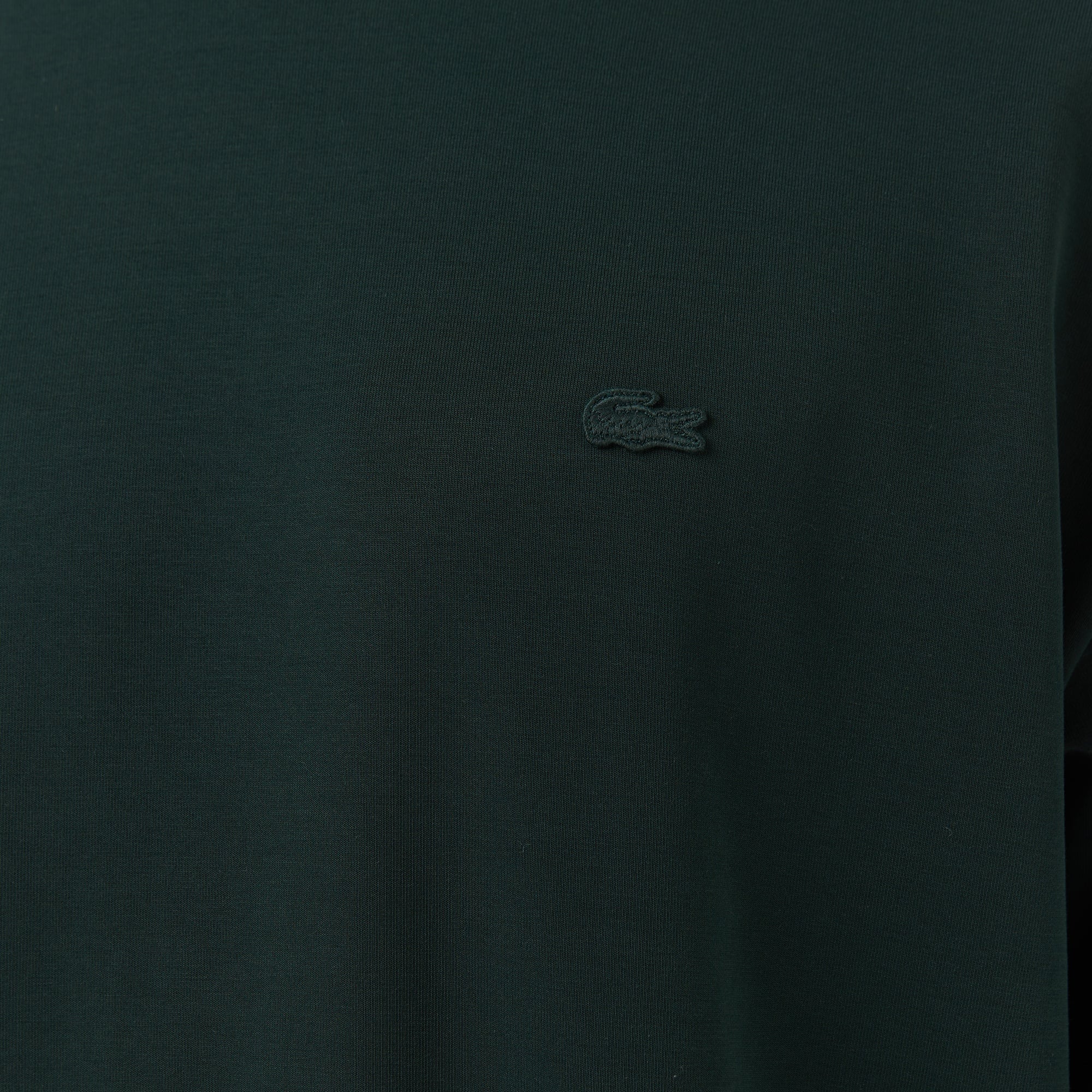 Erkek Relaxed Fit Bisiklet Yaka Koyu Yeşil Sweatshirt