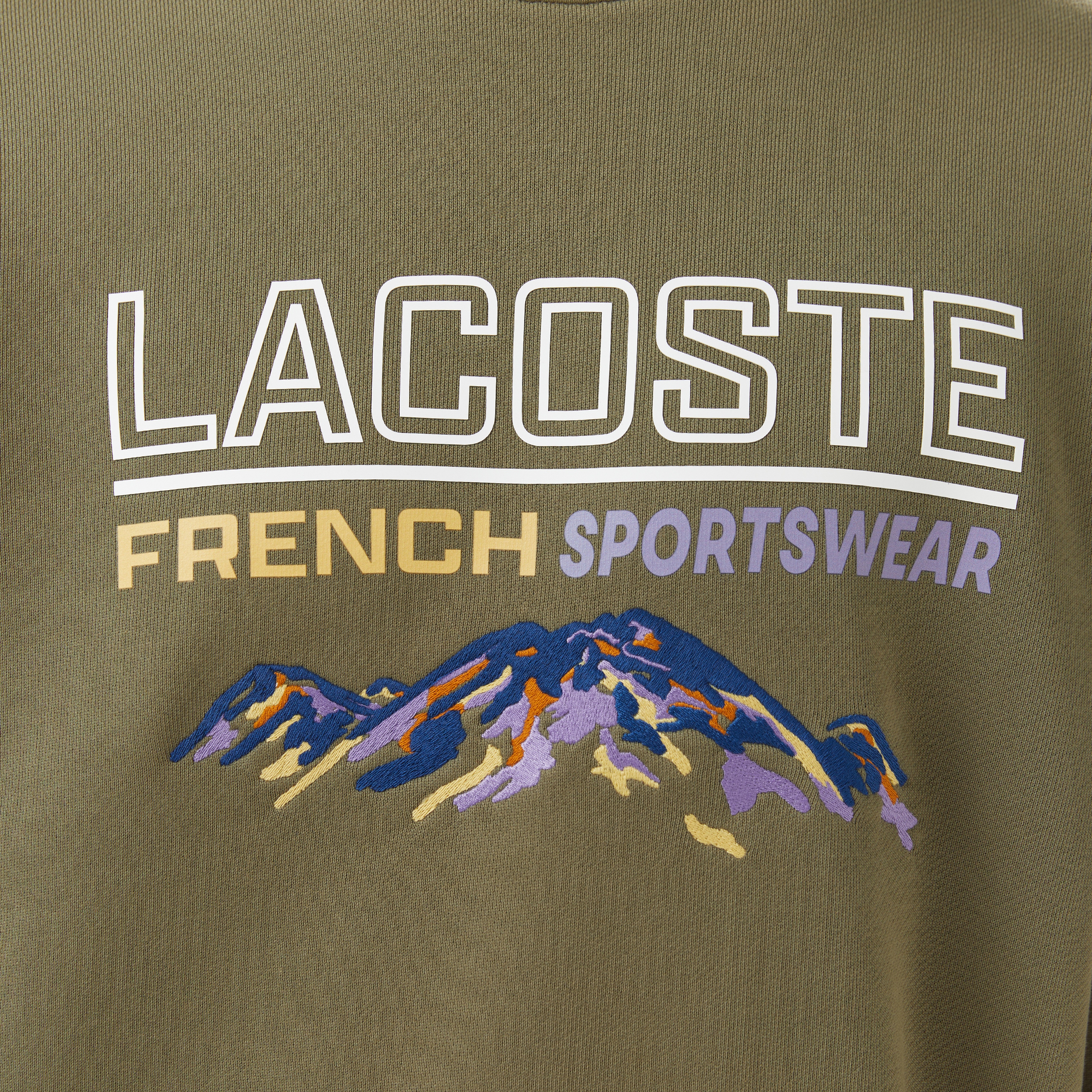 Erkek Classic Fit Bisiklet Yaka Baskılı Haki Sweatshirt Erkek Classic Fit Bisiklet Yaka Baskılı Haki Sweatshirt