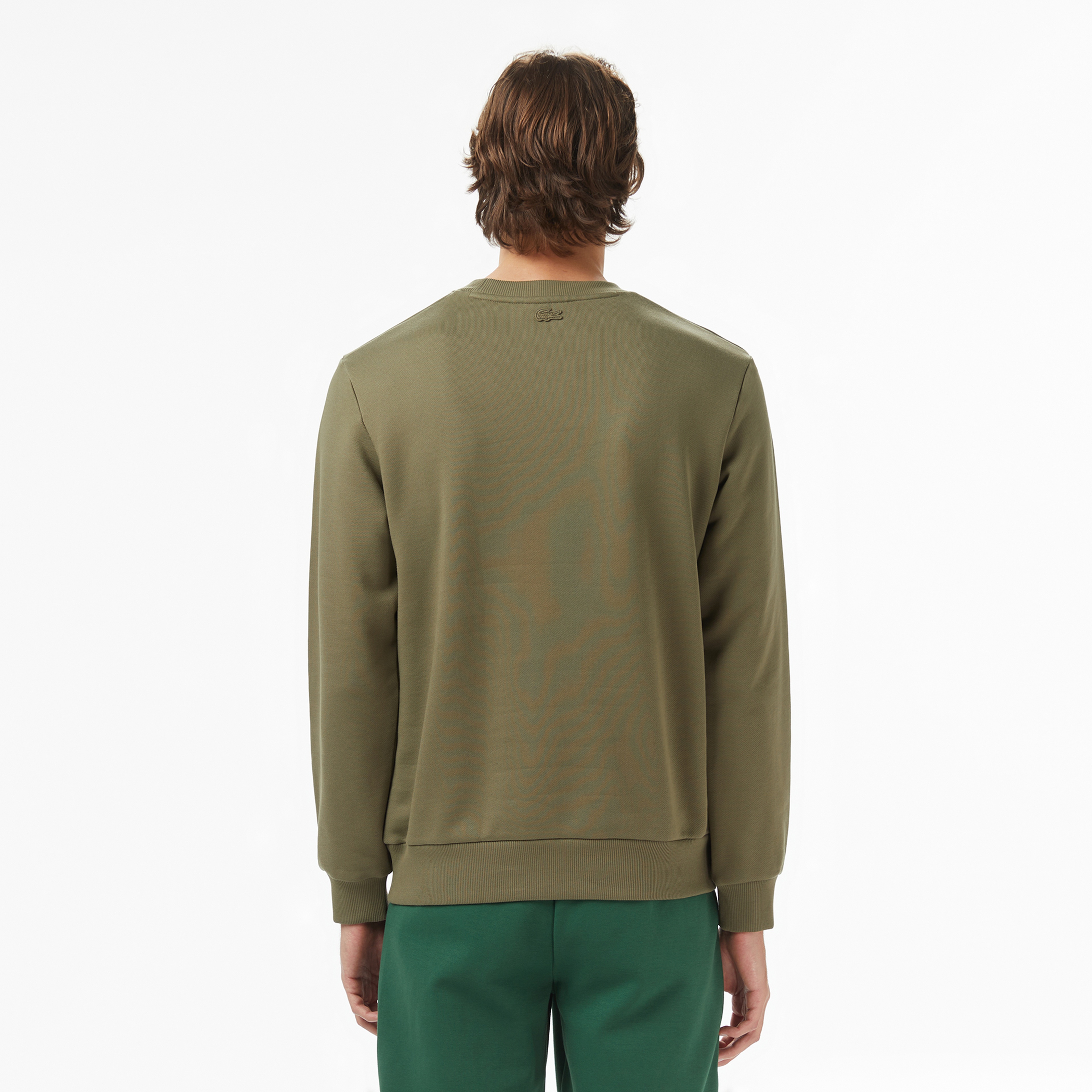 Erkek Classic Fit Bisiklet Yaka Baskılı Haki Sweatshirt Erkek Classic Fit Bisiklet Yaka Baskılı Haki Sweatshirt