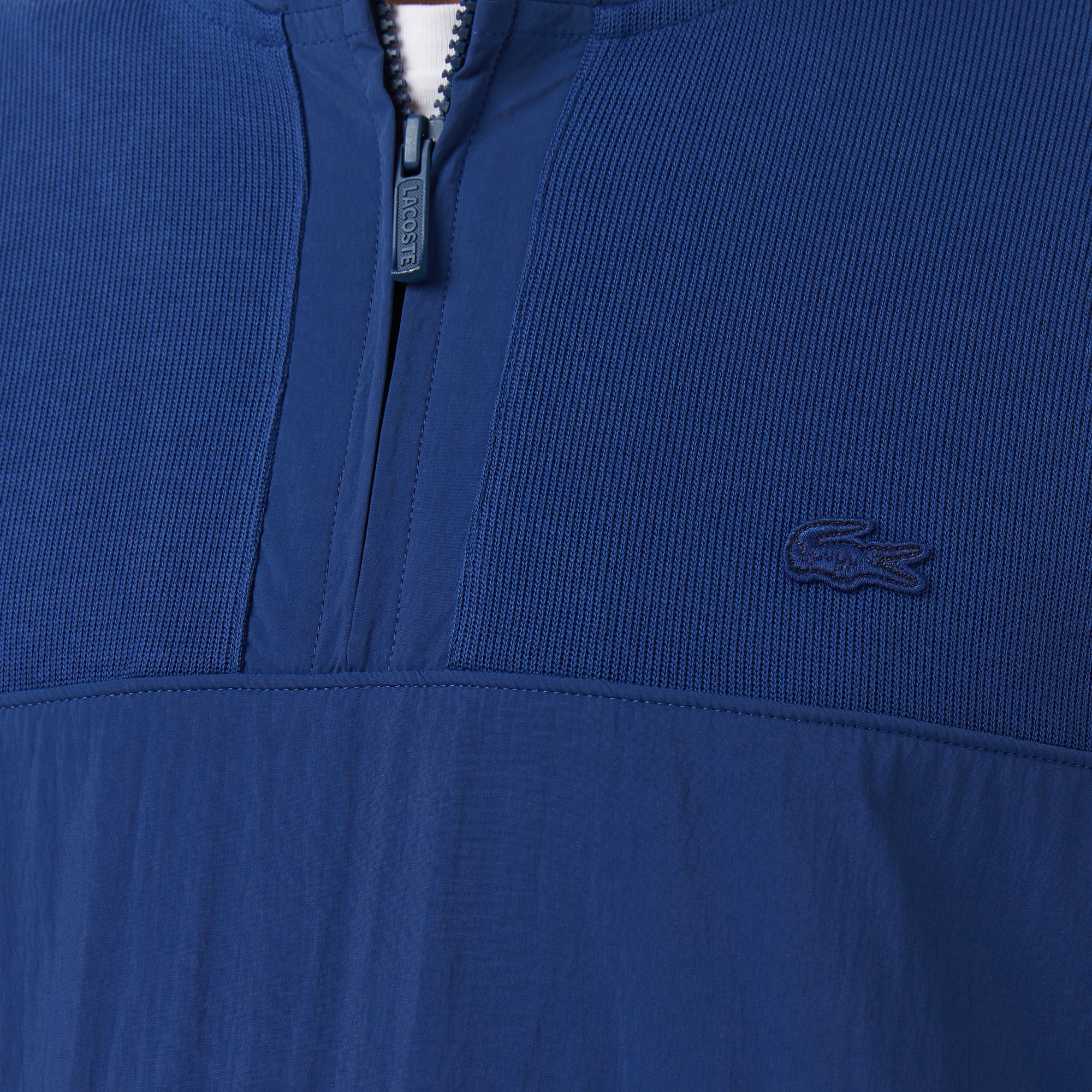 Erkek Classic Fit Yarım Fermuarlı Lacivert Sweatshirt