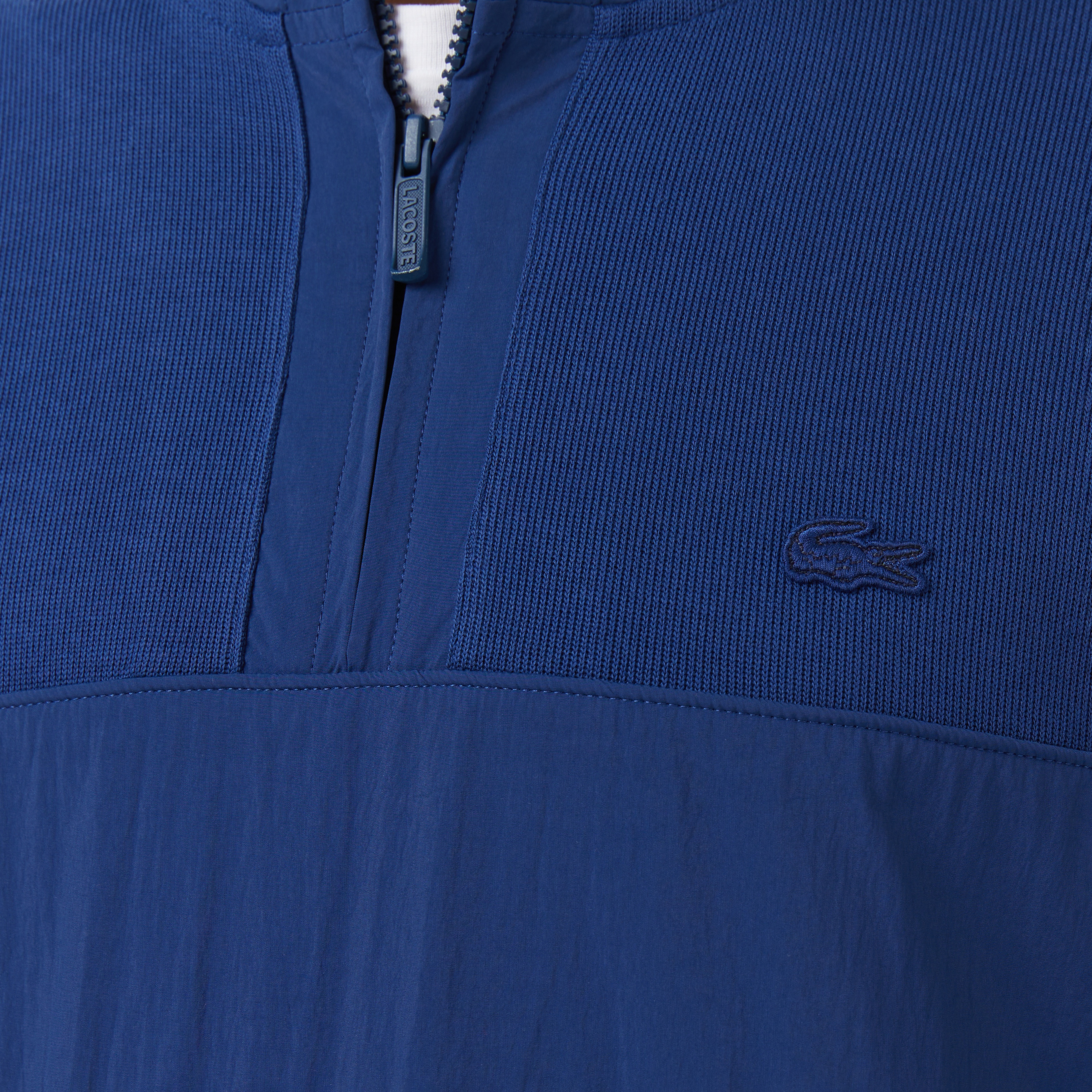 Erkek Classic Fit Yarım Fermuarlı Lacivert Sweatshirt