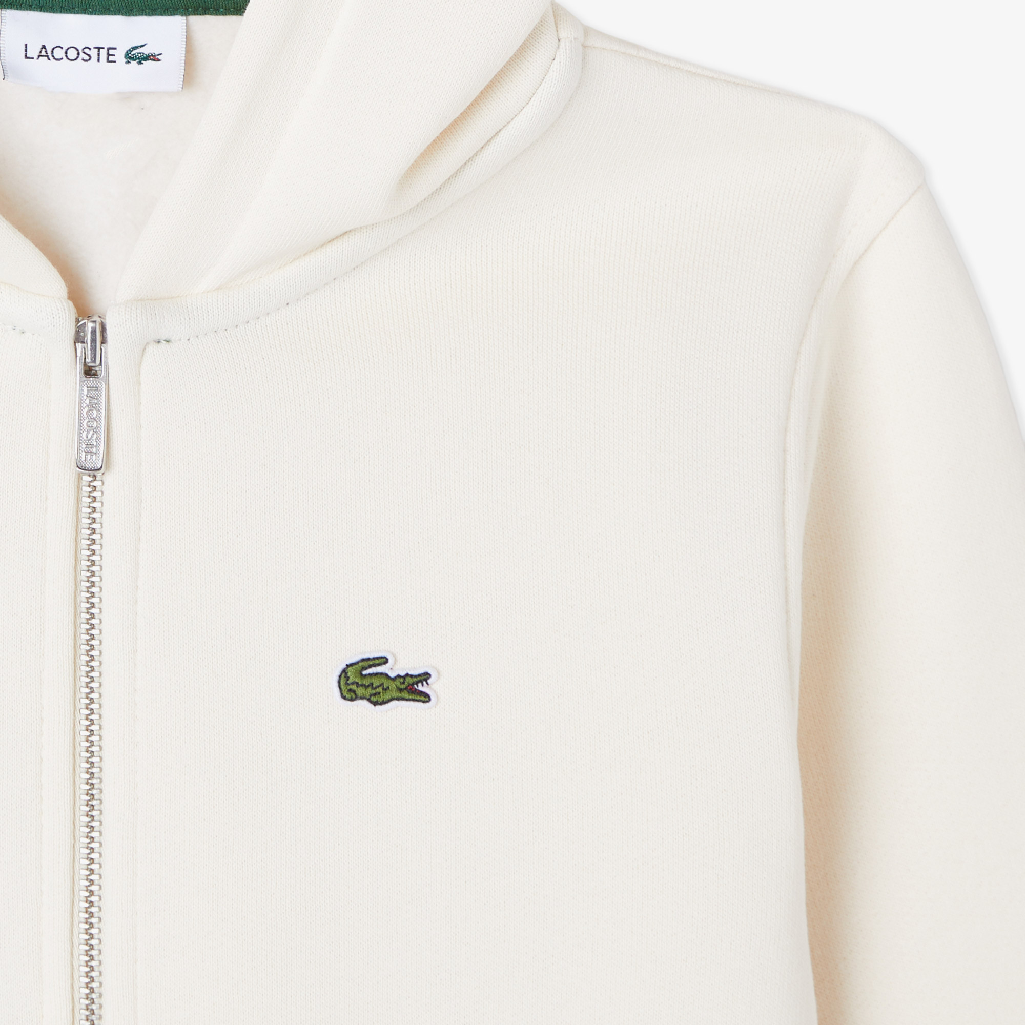 Lacoste Çocuk Kapüşonlu Krem Sweatshirt görsel 2