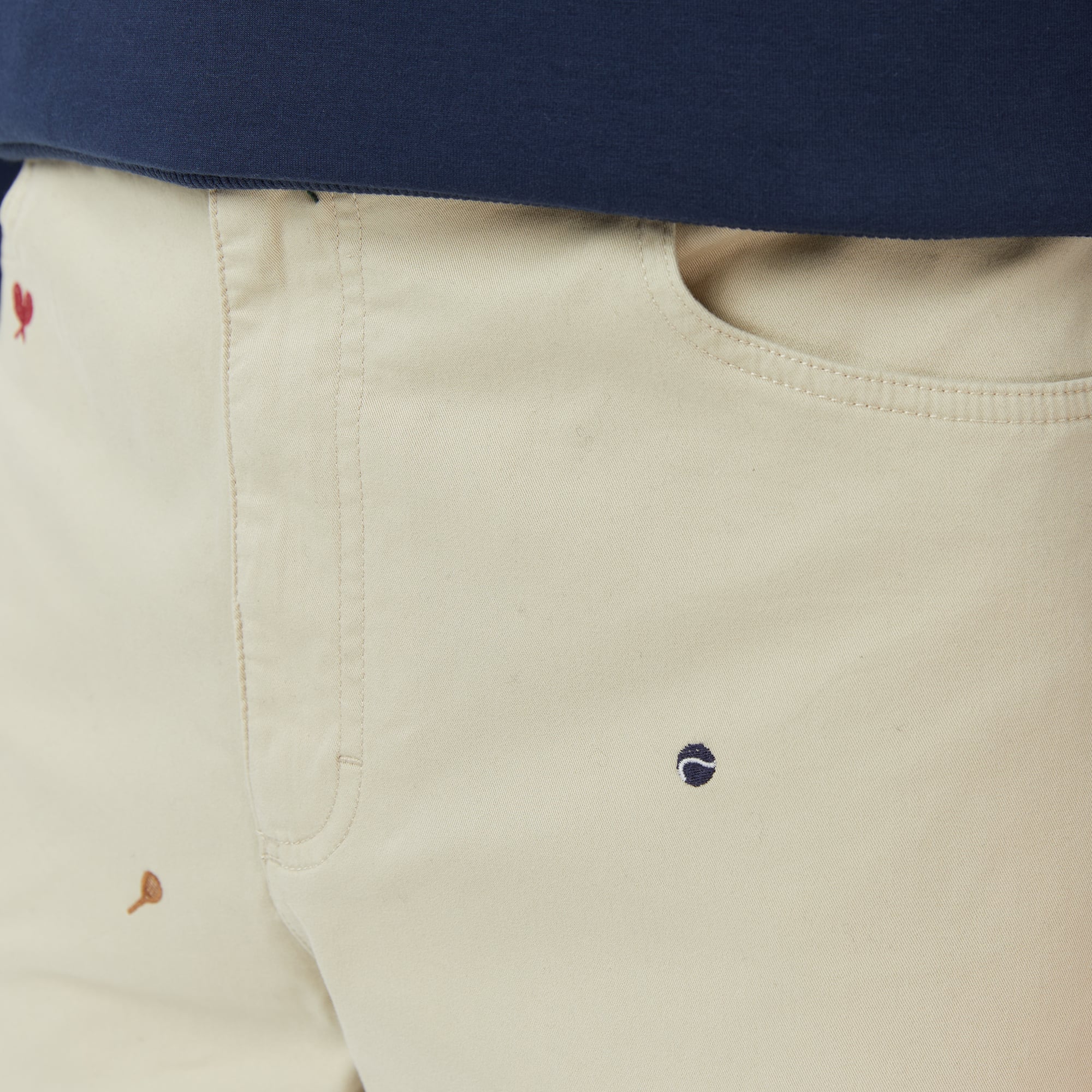 Lacoste Erkek Relaxed Fit Desenli Bej Pantolon görsel 5