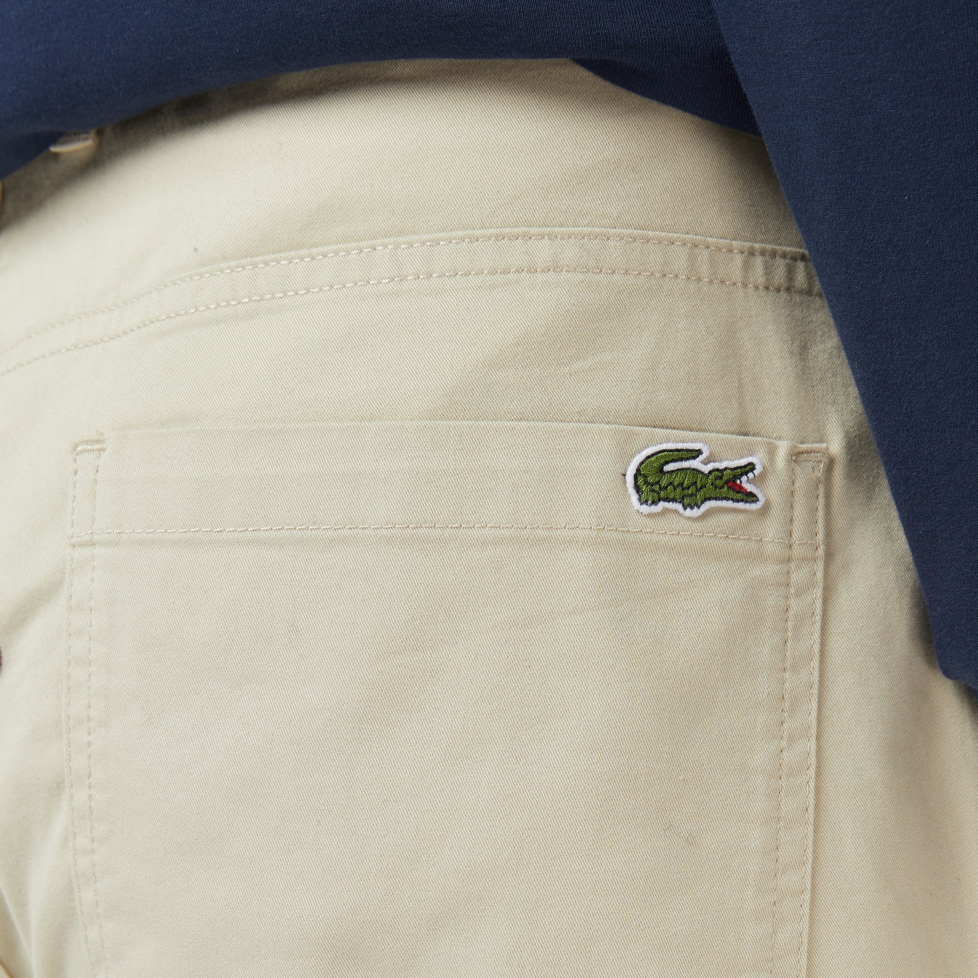 Lacoste Erkek Relaxed Fit Desenli Bej Pantolon görsel 2