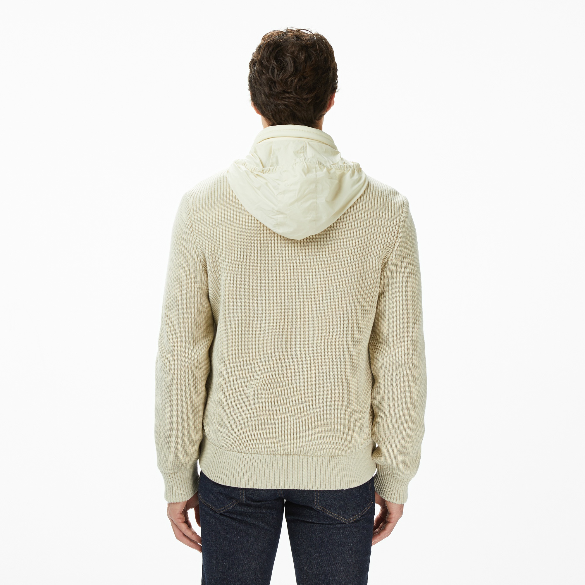 Erkek Regular Fit Kapüşonlu Açık Kahverengi Mont