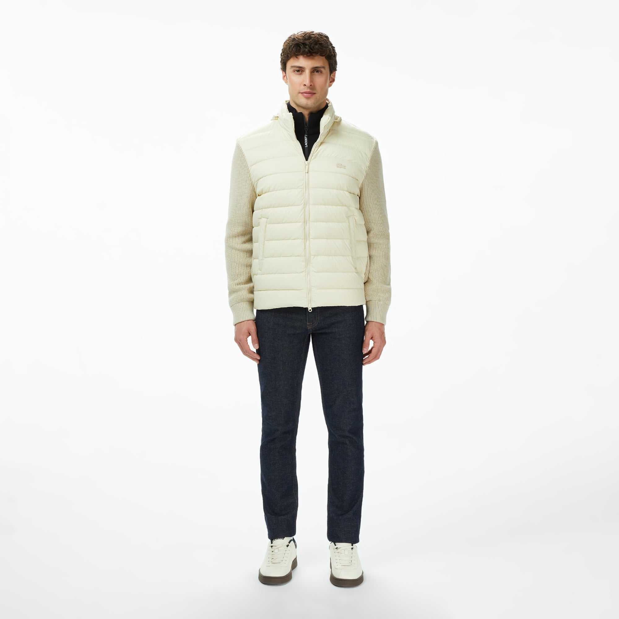 Erkek Regular Fit Kapüşonlu Açık Kahverengi Mont