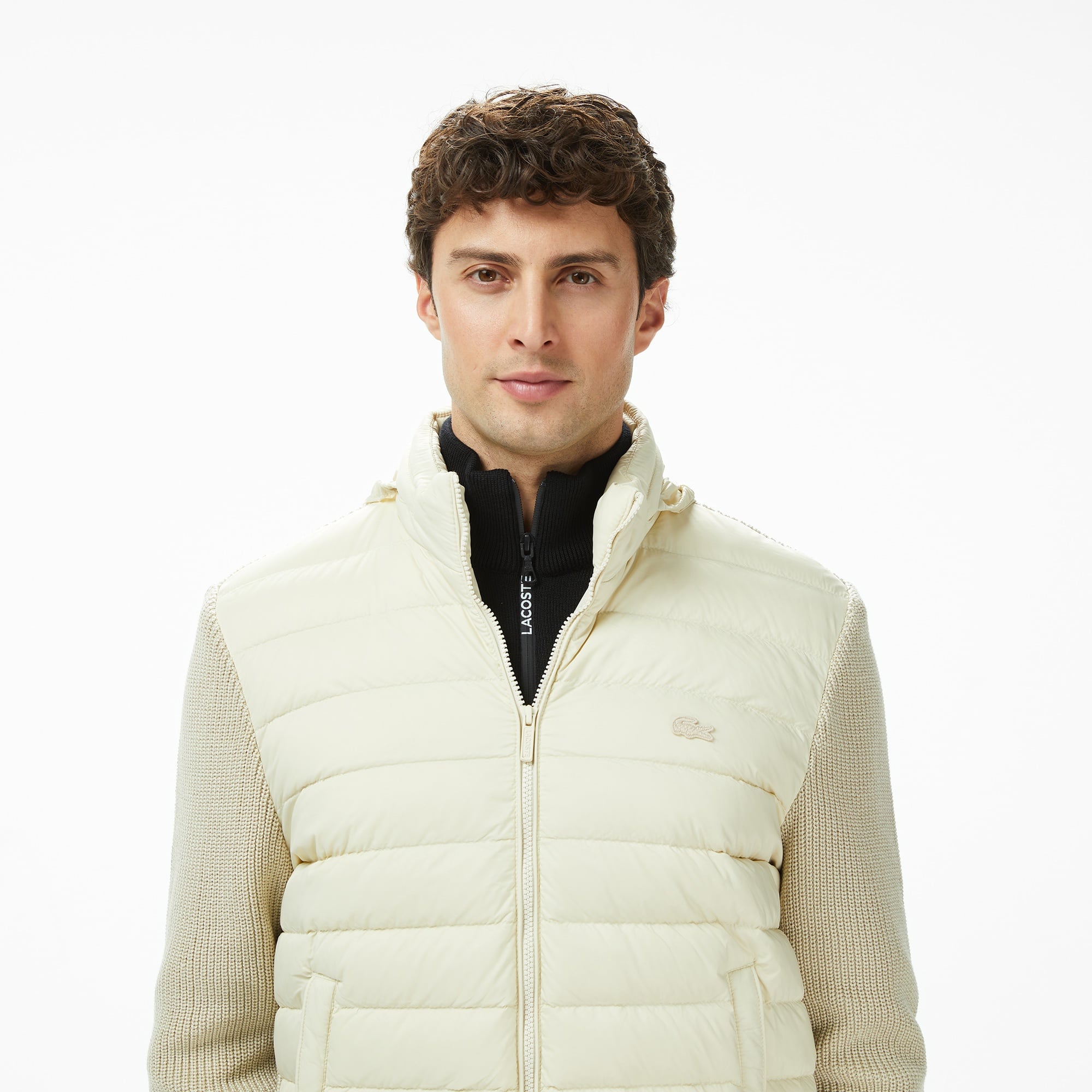 Erkek Regular Fit Kapüşonlu Açık Kahverengi Mont