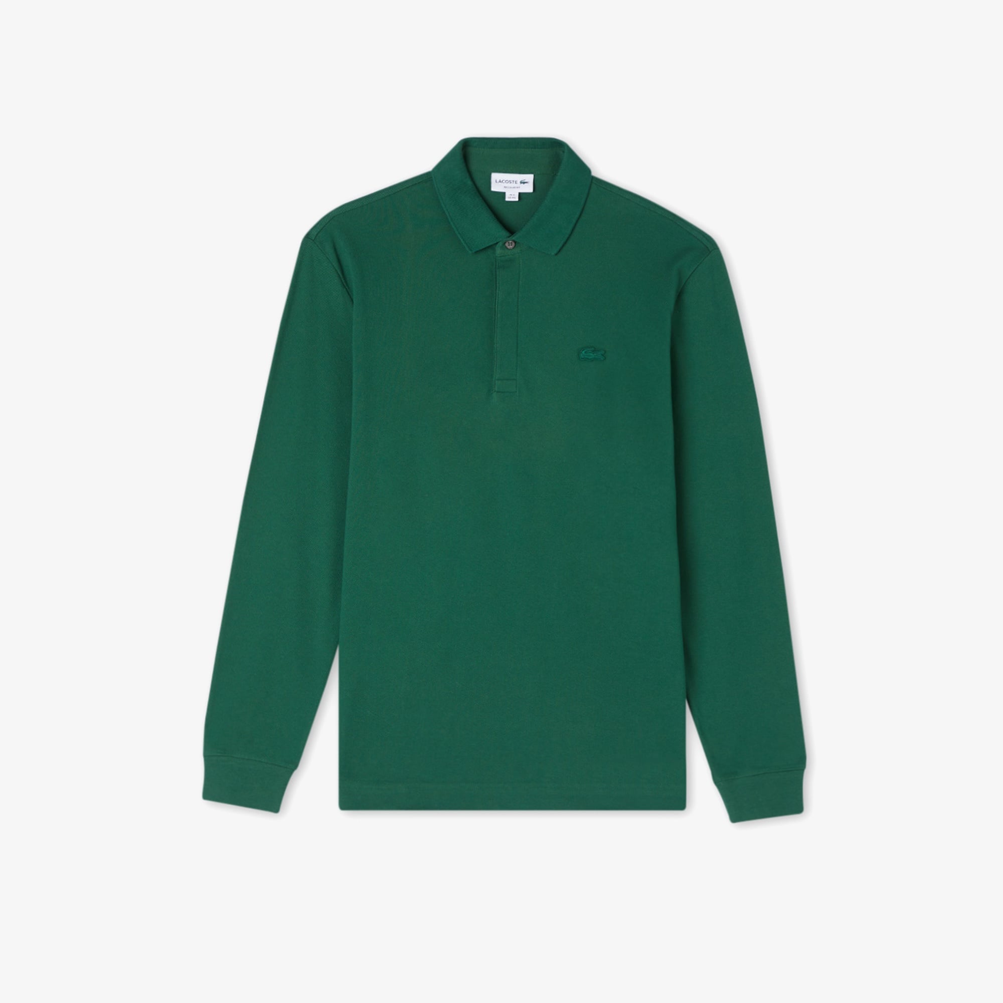 Erkek Regular Fit Uzun Kollu Yeşil Paris Polo