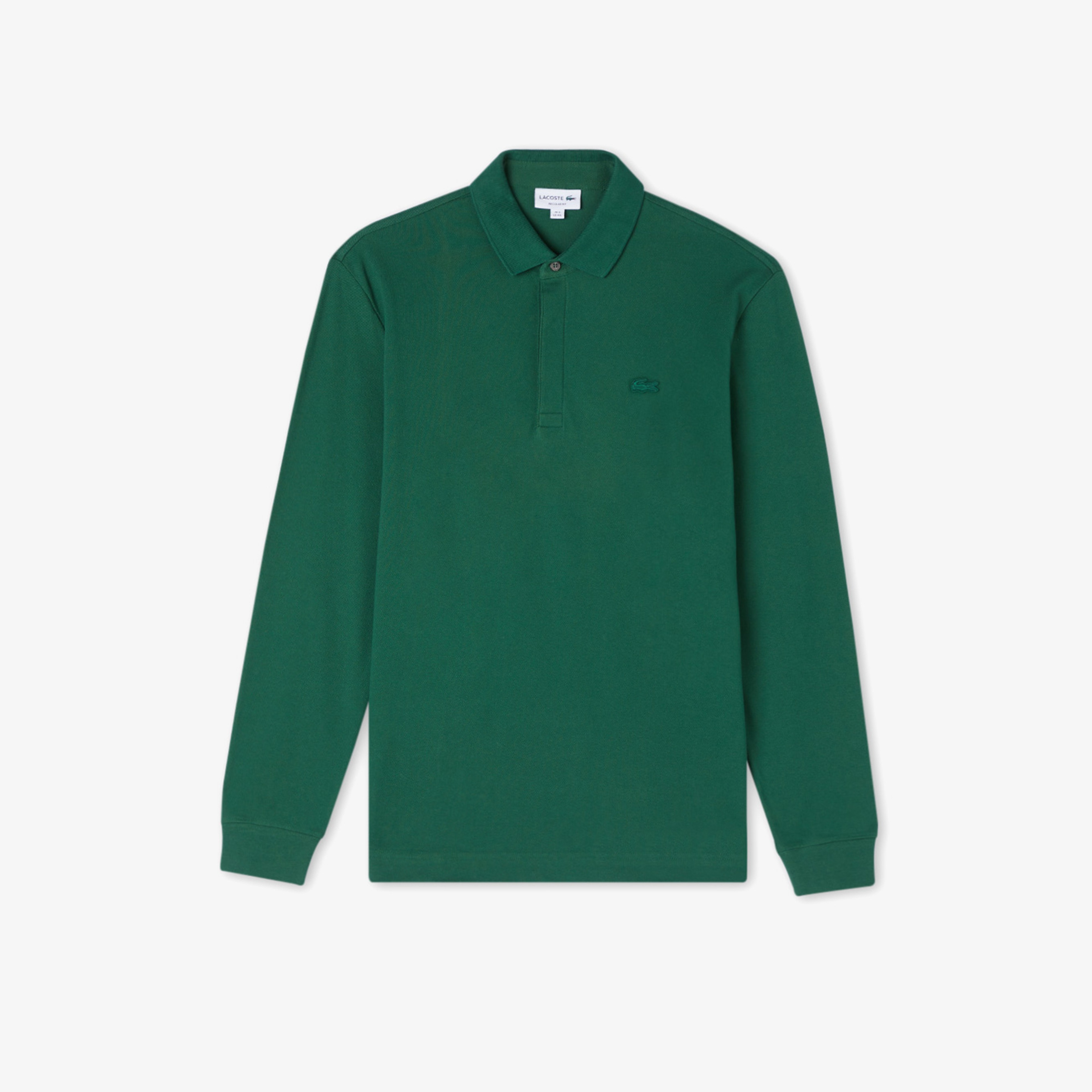 Erkek Regular Fit Uzun Kollu Yeşil Paris Polo