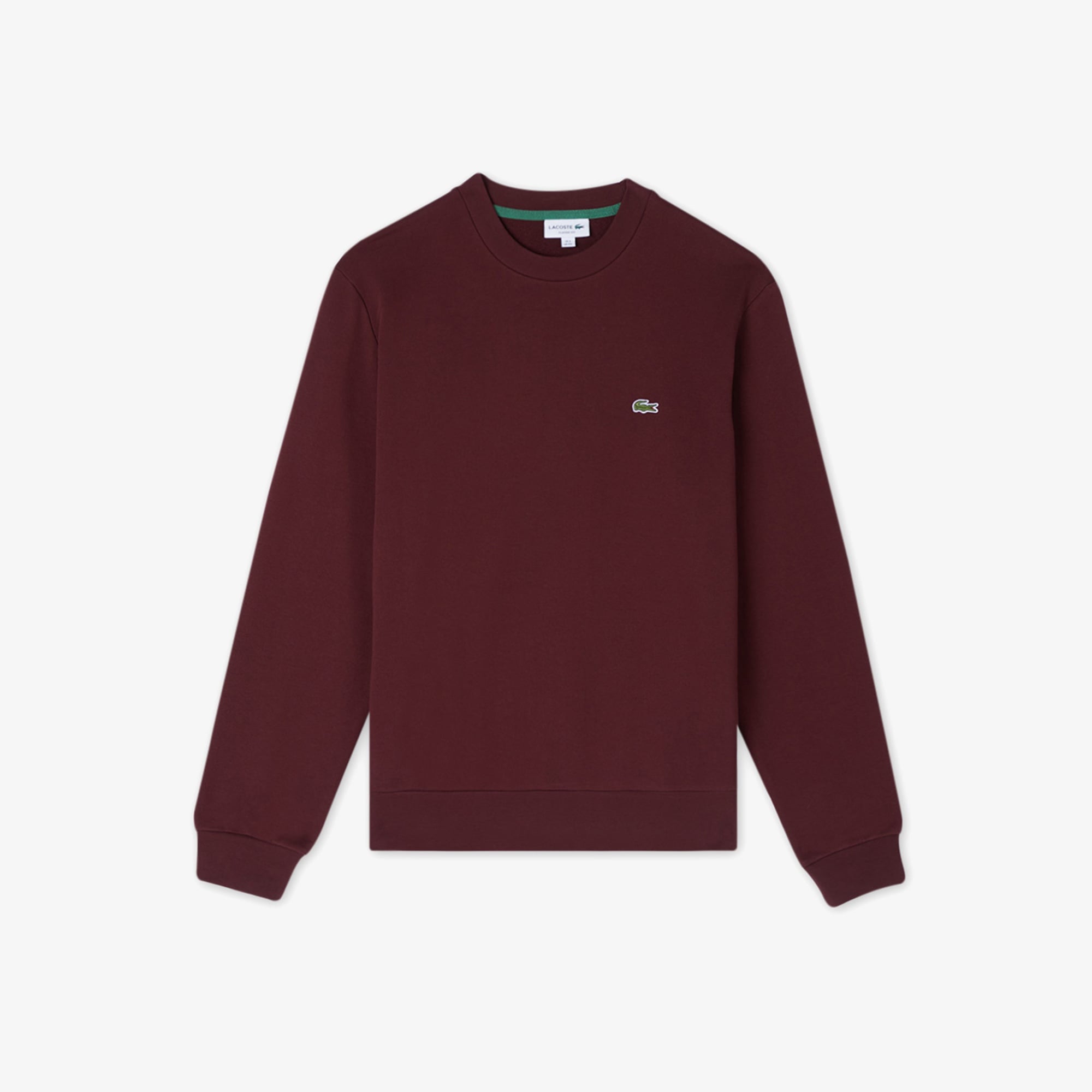 Erkek Classic Fit Bisiklet Yaka Bordo Sweatshirt