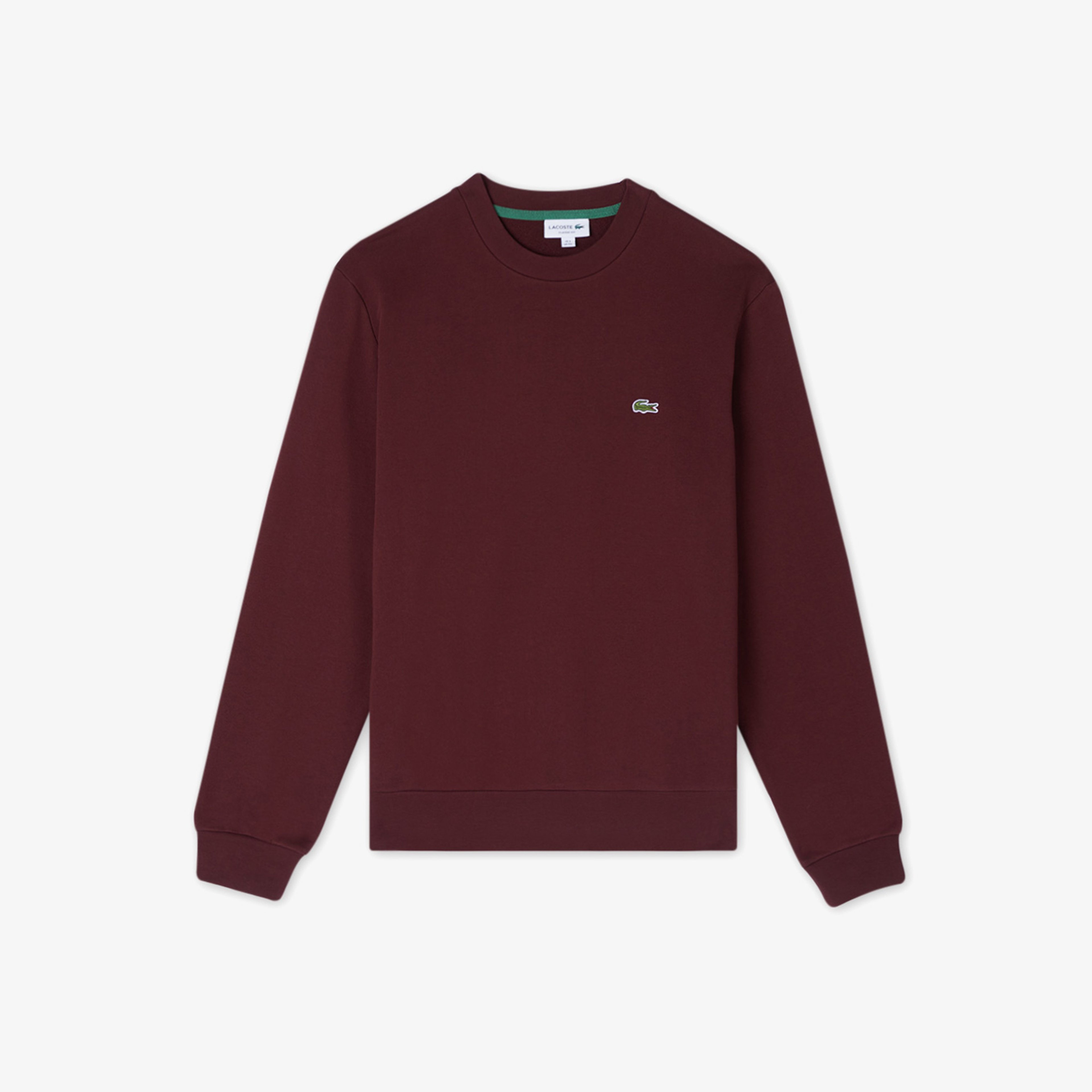 Erkek Classic Fit Bisiklet Yaka Bordo Sweatshirt