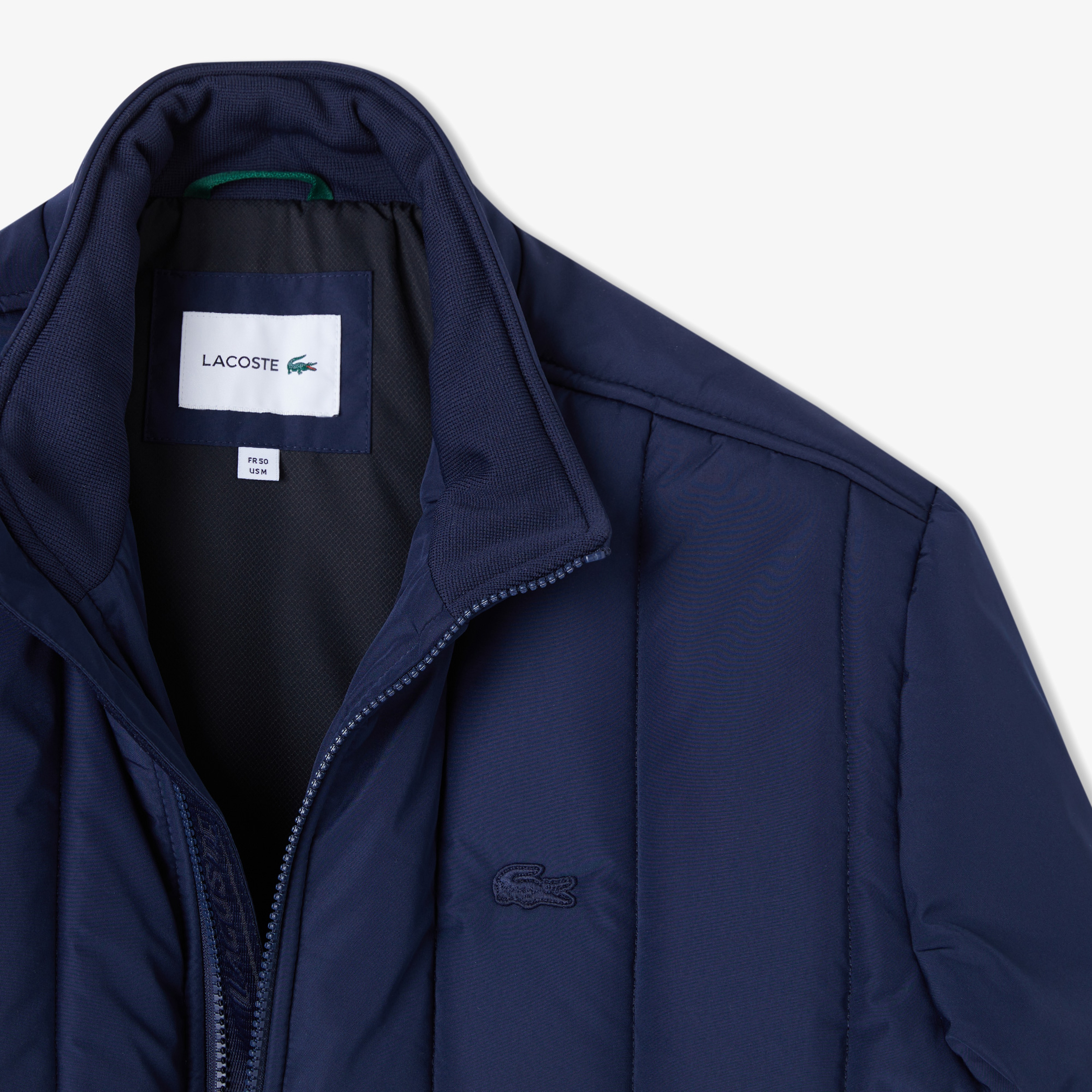 Erkek Dik Yaka Lacivert Mont