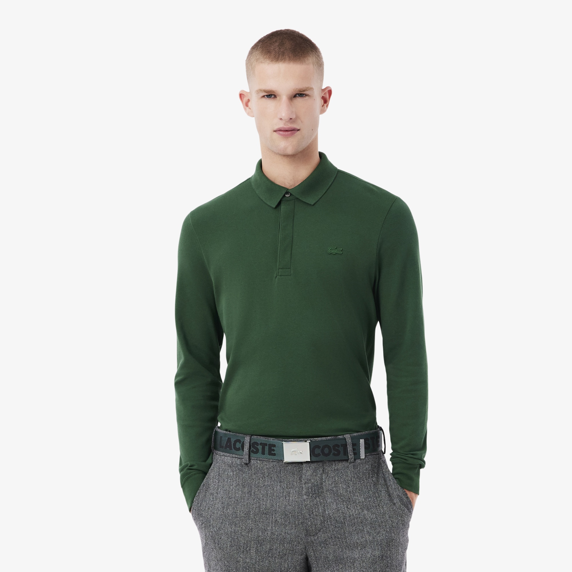 Casual Erkek Baskılı Koyu Yeşil Kemer