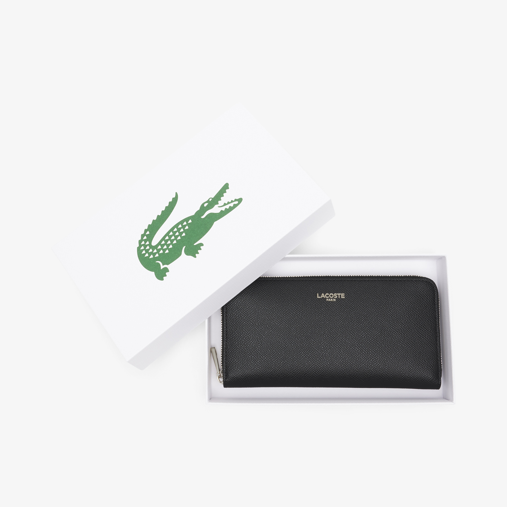 Lacoste Champs-Élysées Kadın Deri Siyah Cüzdan görsel 3