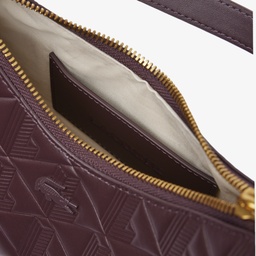 Maheki Kadın Monogram Koyu Kahverengi Omuz Çantası Kahverengi