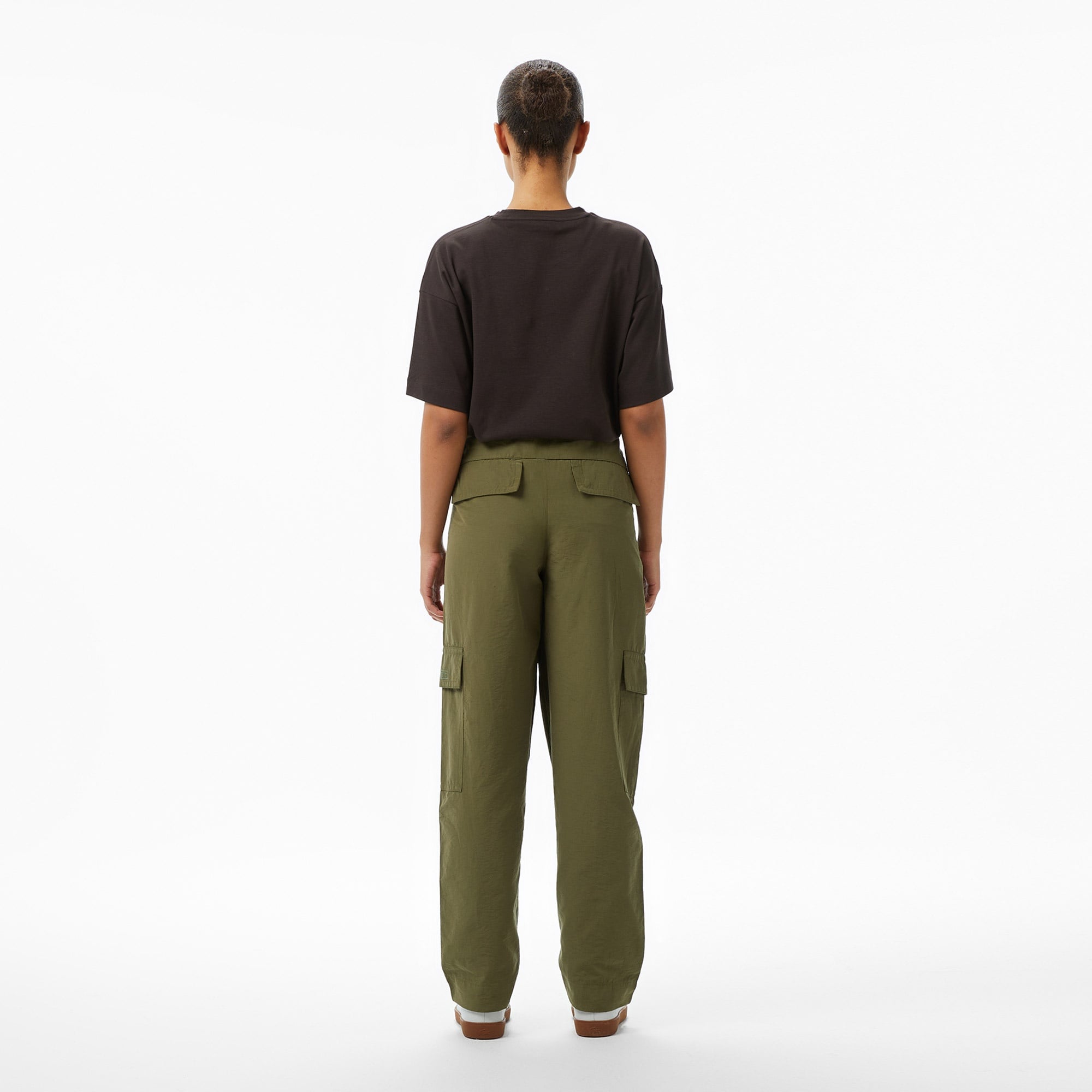 Kadın Oversize Fit Haki Pantolon