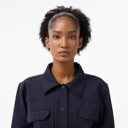 Kadın Regular Fit Lacivert Dış Gömlek Mavi