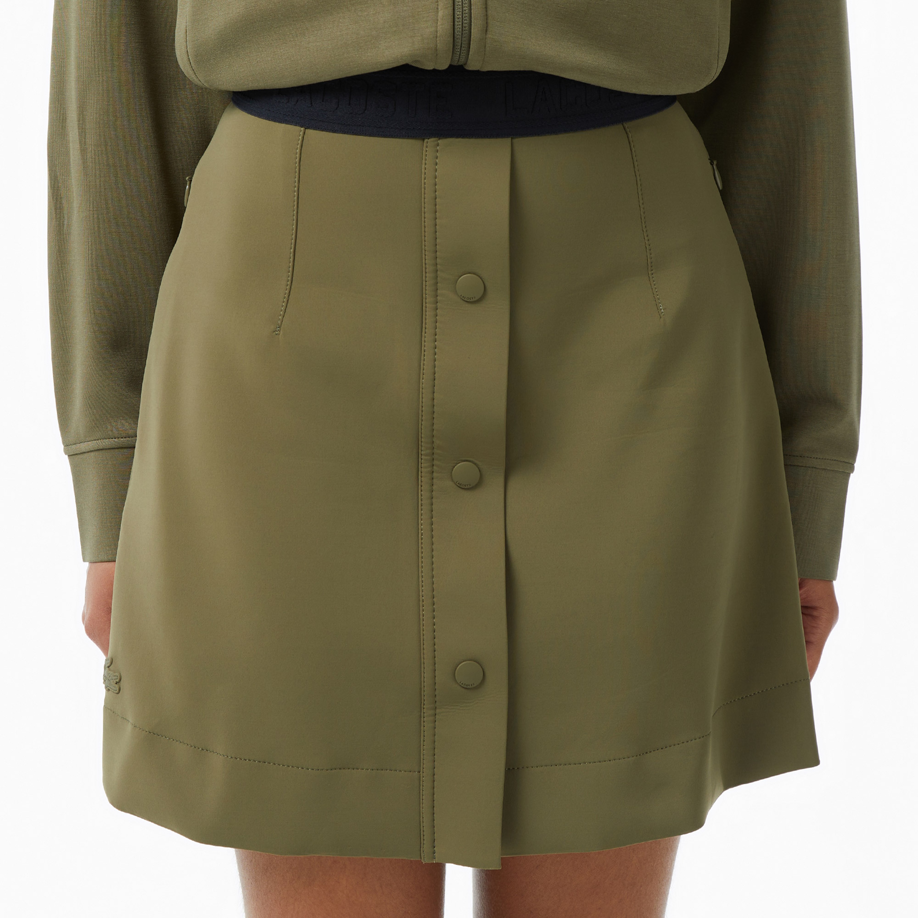 Kadın Classic Fit Haki Etek
