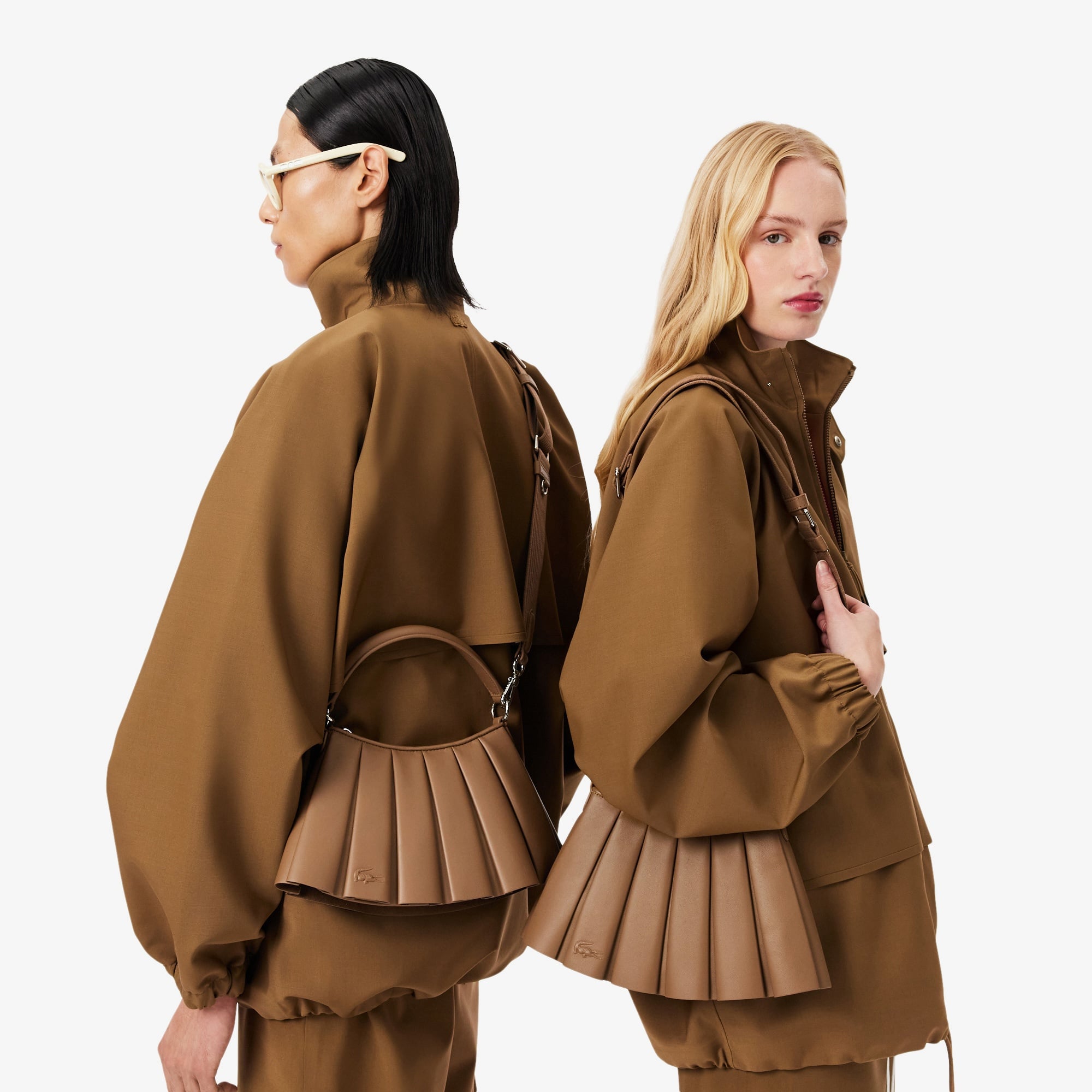 Small Lenglen Kadın Deri Kahverengi Omuz Çantası