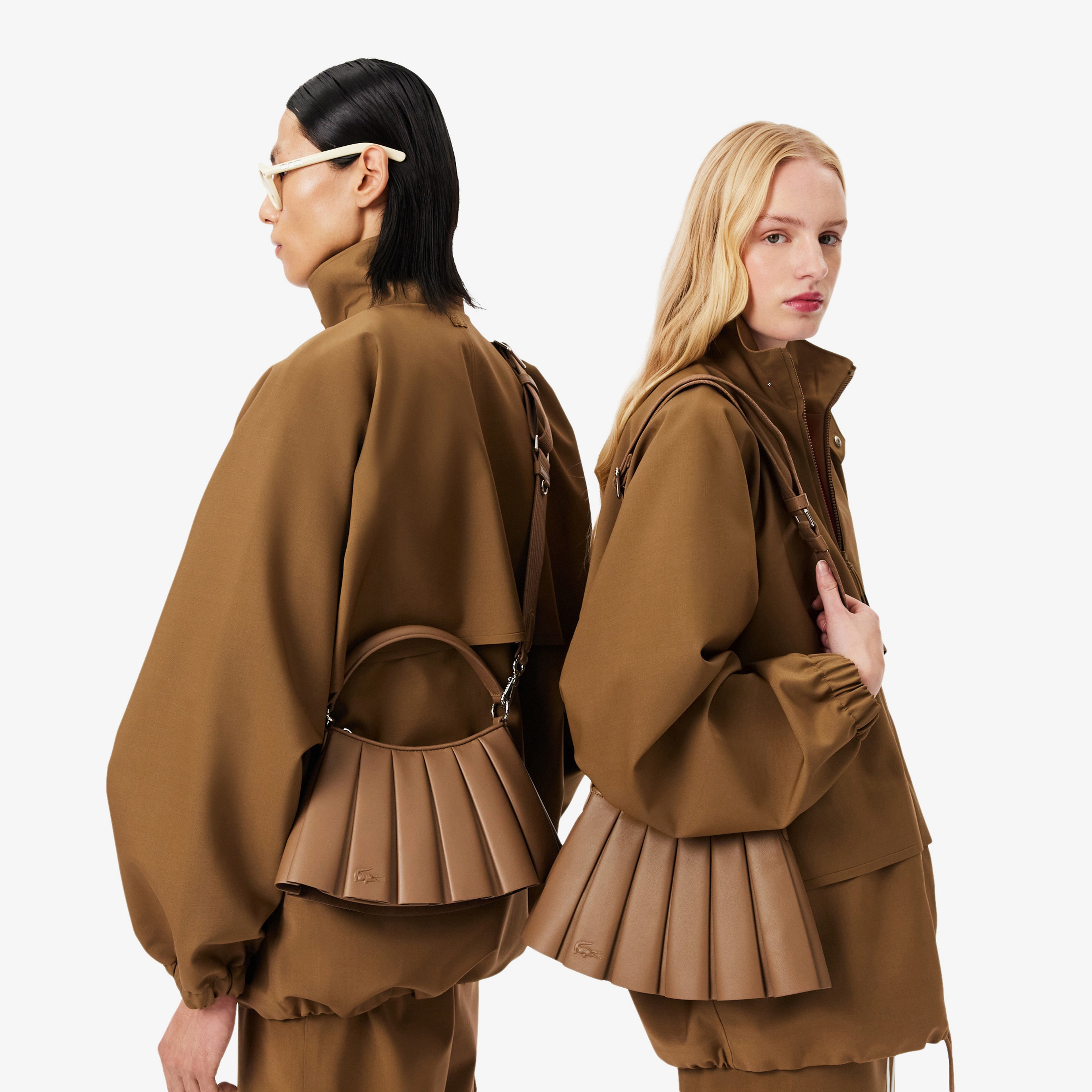 Small Lenglen Kadın Deri Kahverengi Omuz Çantası