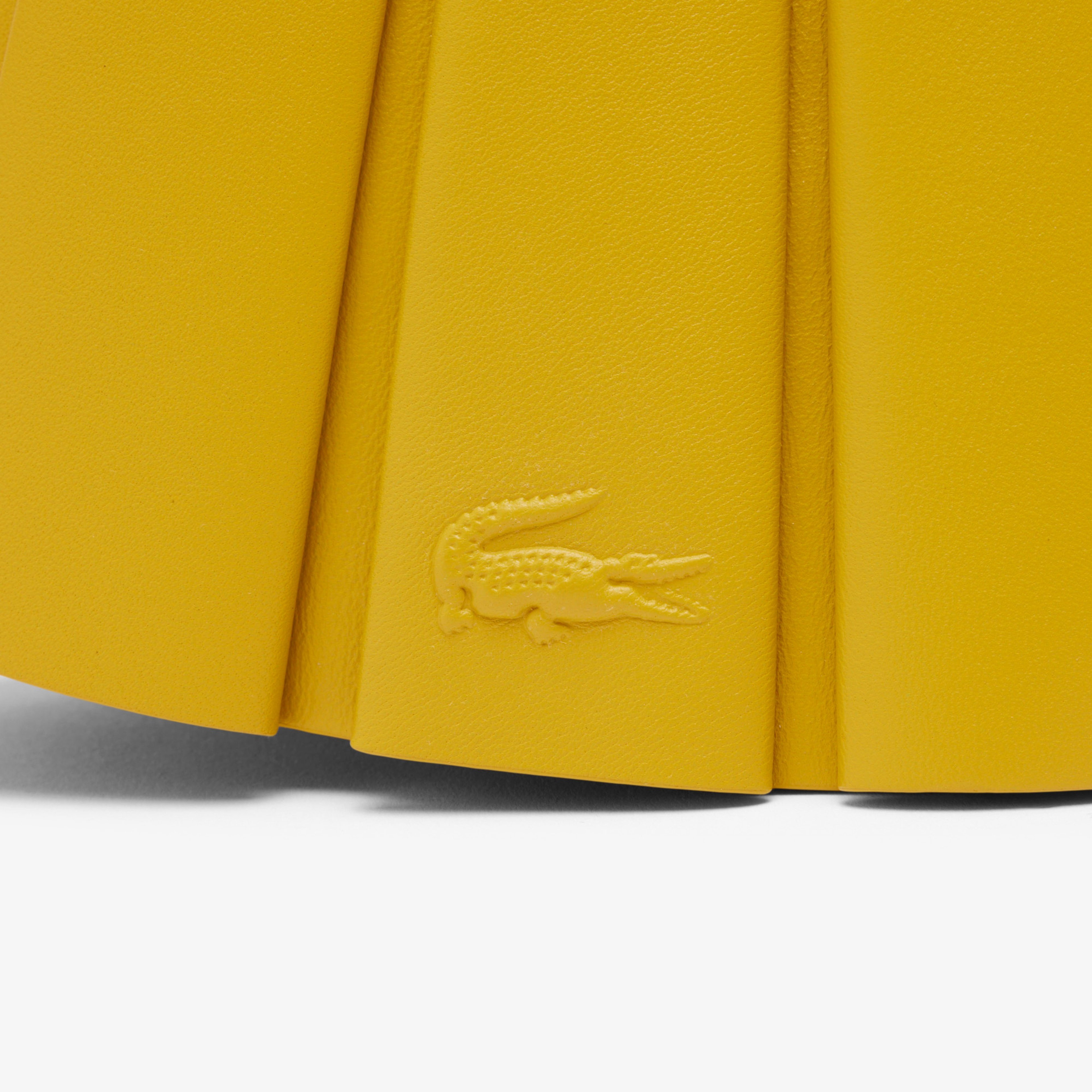 Small Lenglen Kadın Deri Sarı Omuz Çantası