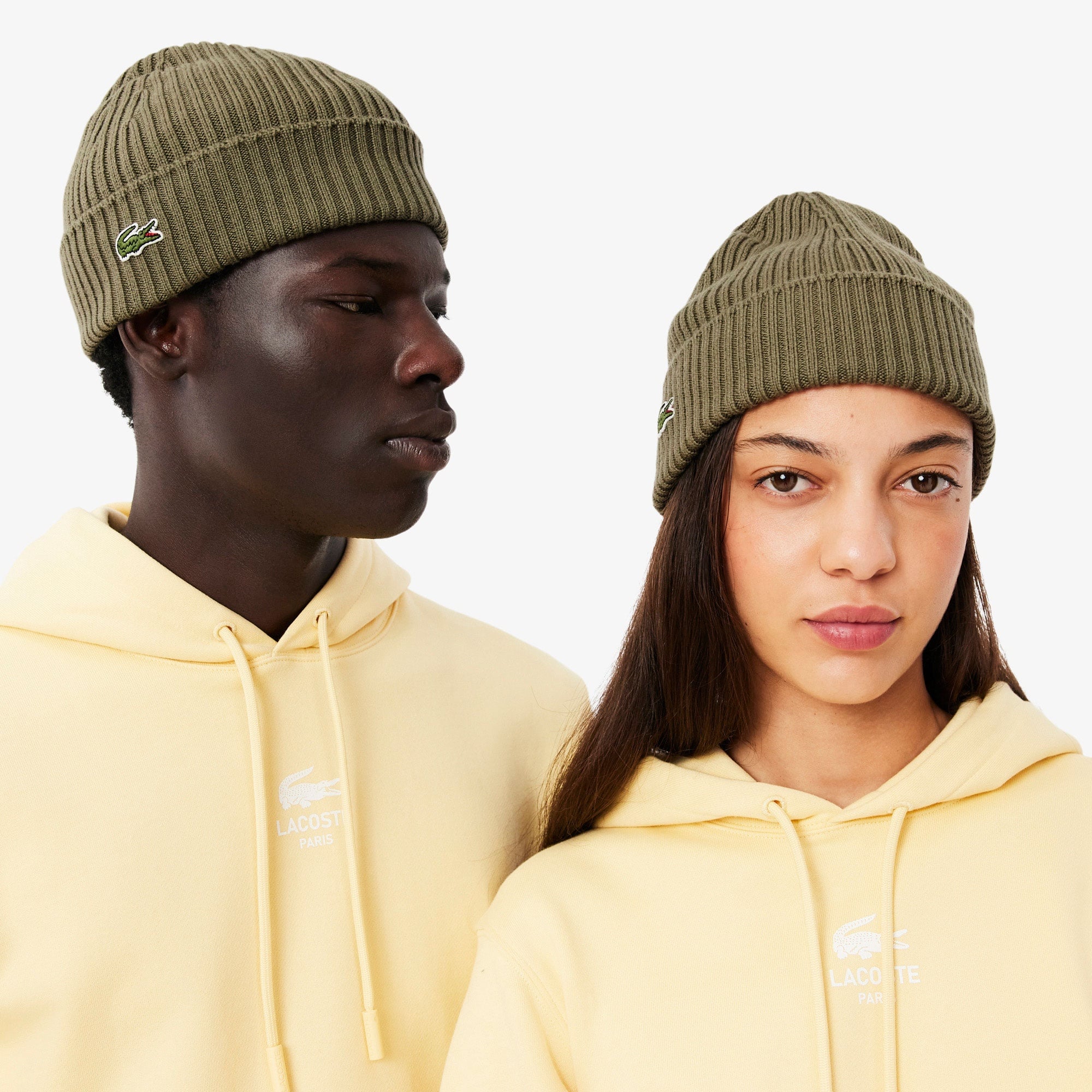 Unisex Yün Yeşil Bere