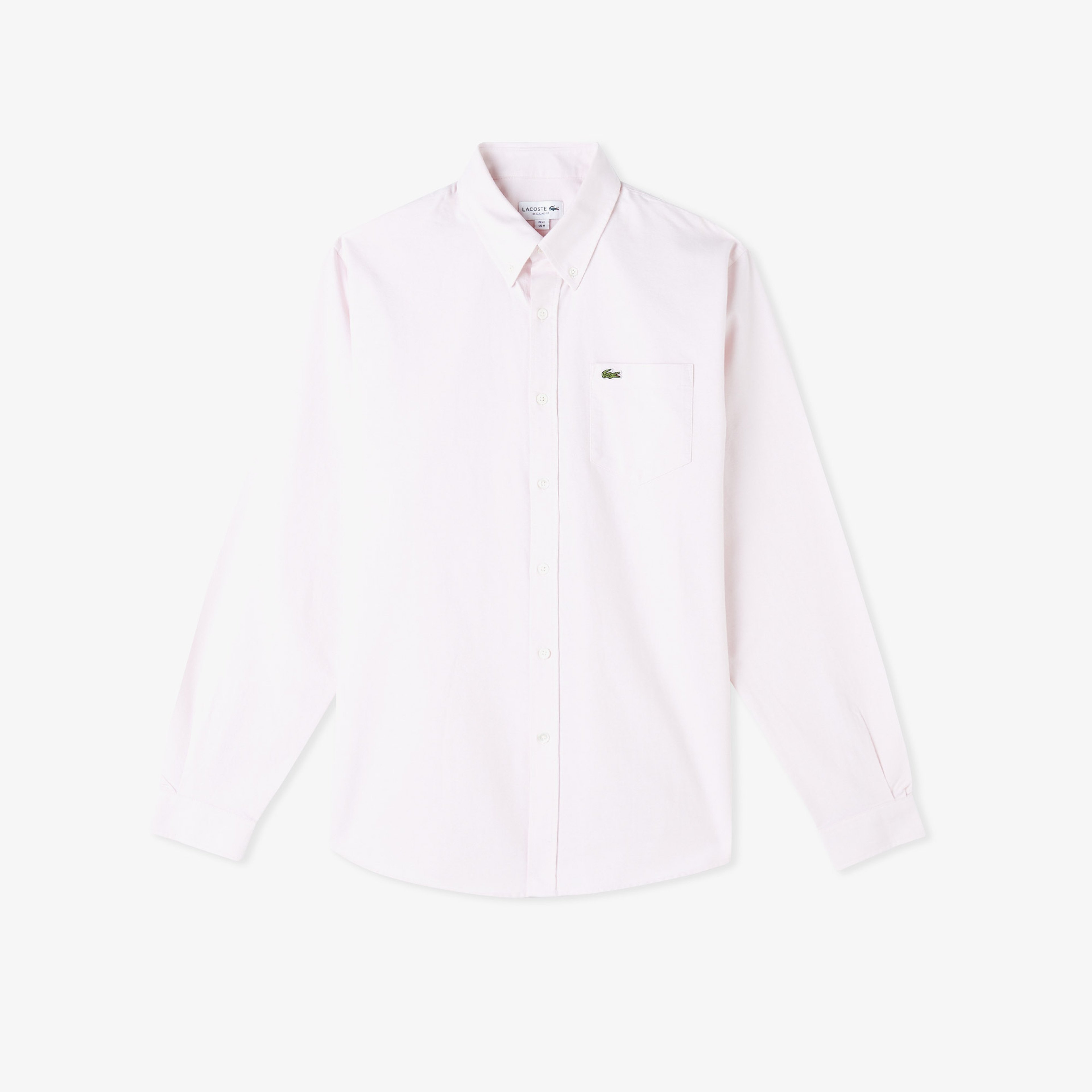 Erkek Regular Fit Düğmeli Yaka Pembe Gömlek