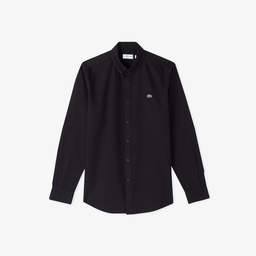 Erkek Slim Fit Siyah Gömlek Siyah