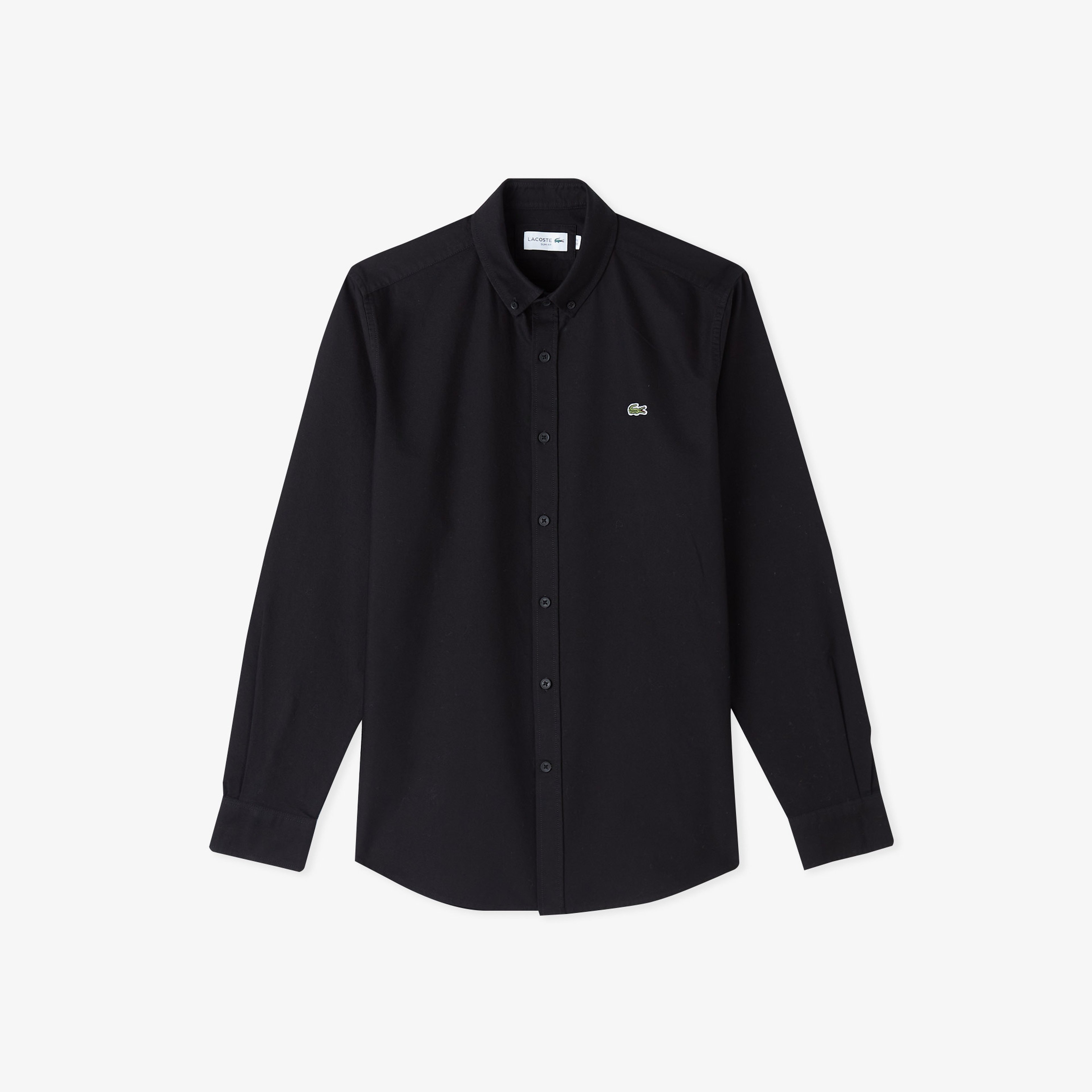 Erkek Slim Fit Siyah Gömlek