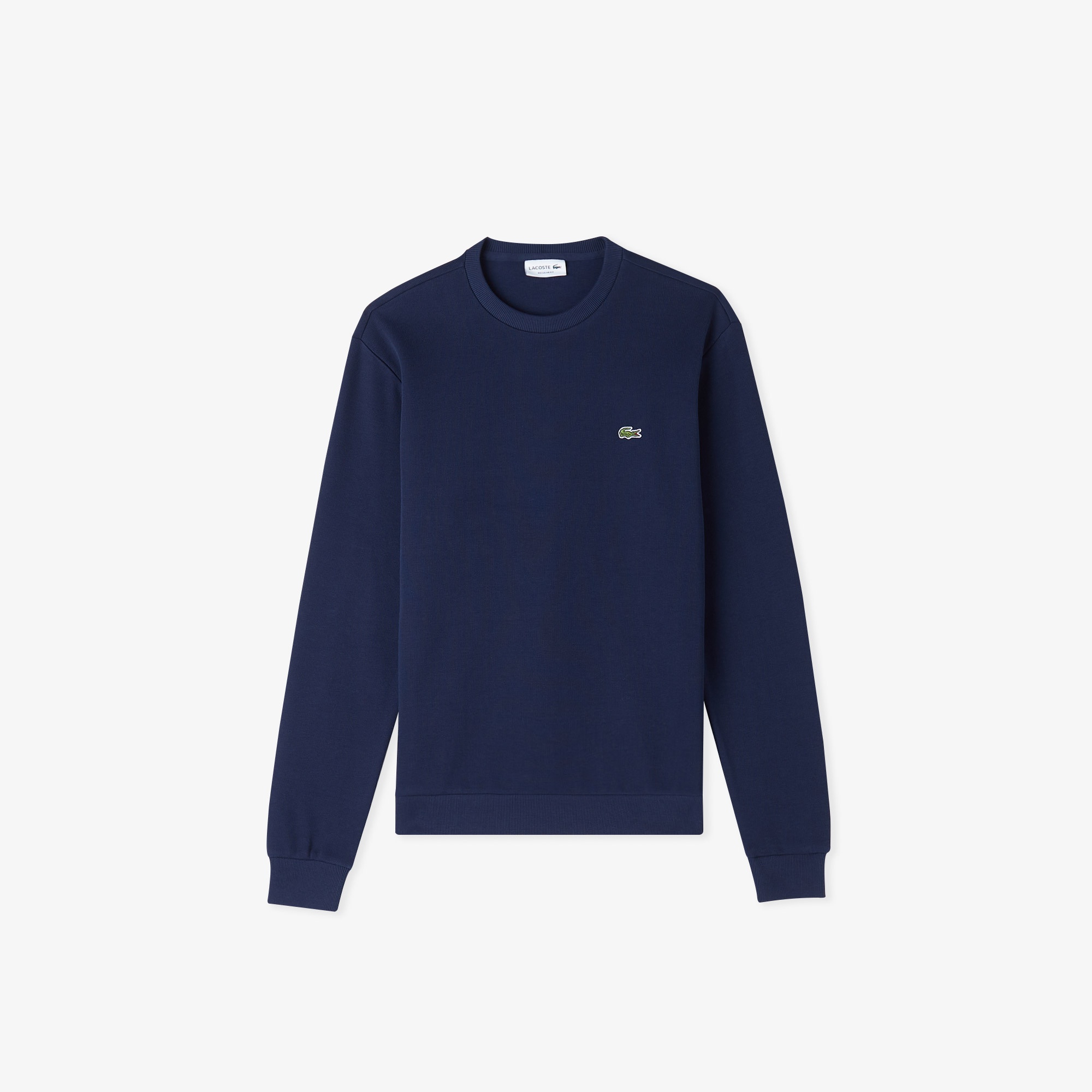 Erkek Regular Fit Uzun Kollu Bisiklet Yaka Lacivert T-Shirt