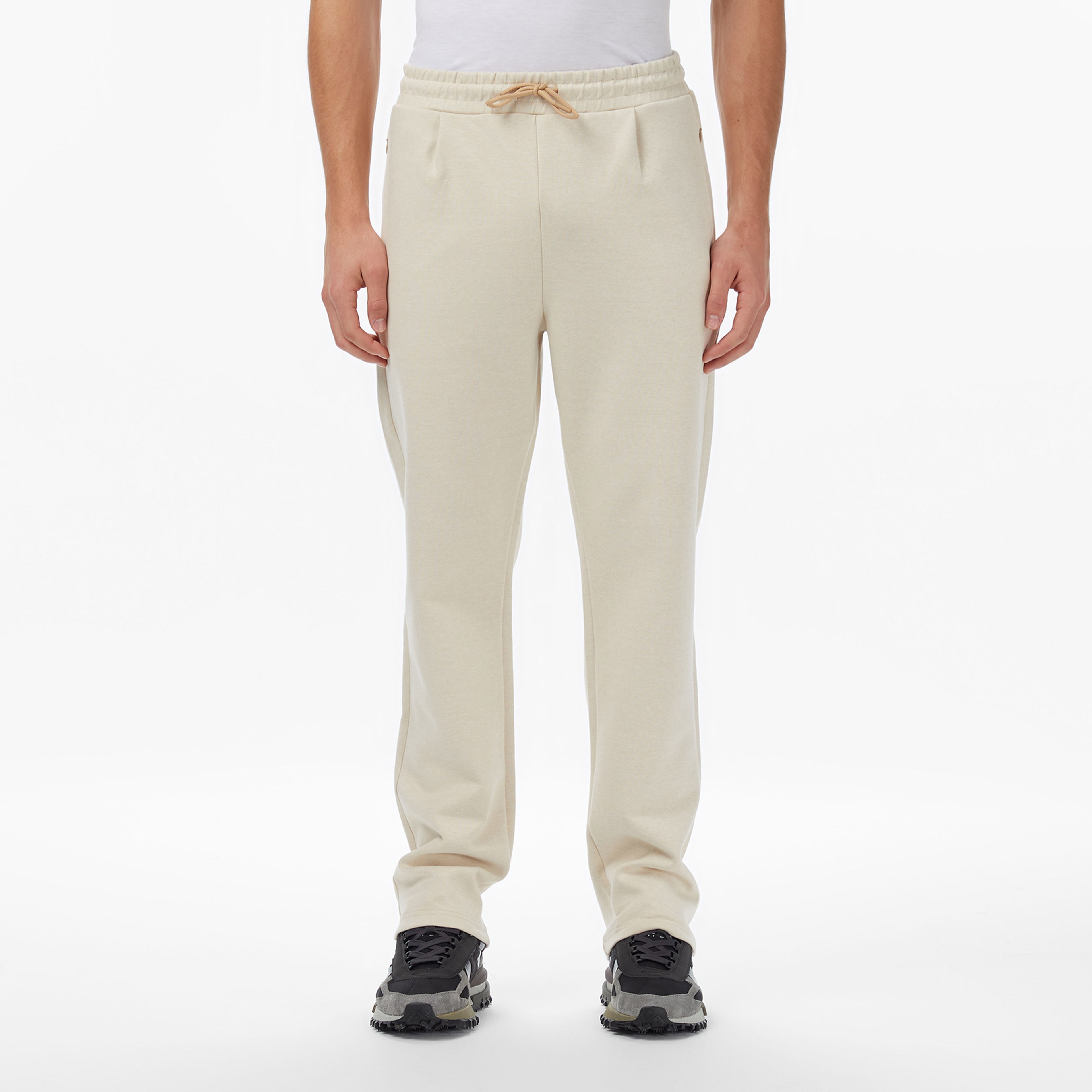 Erkek Regular Fit Krem Eşofman Altı