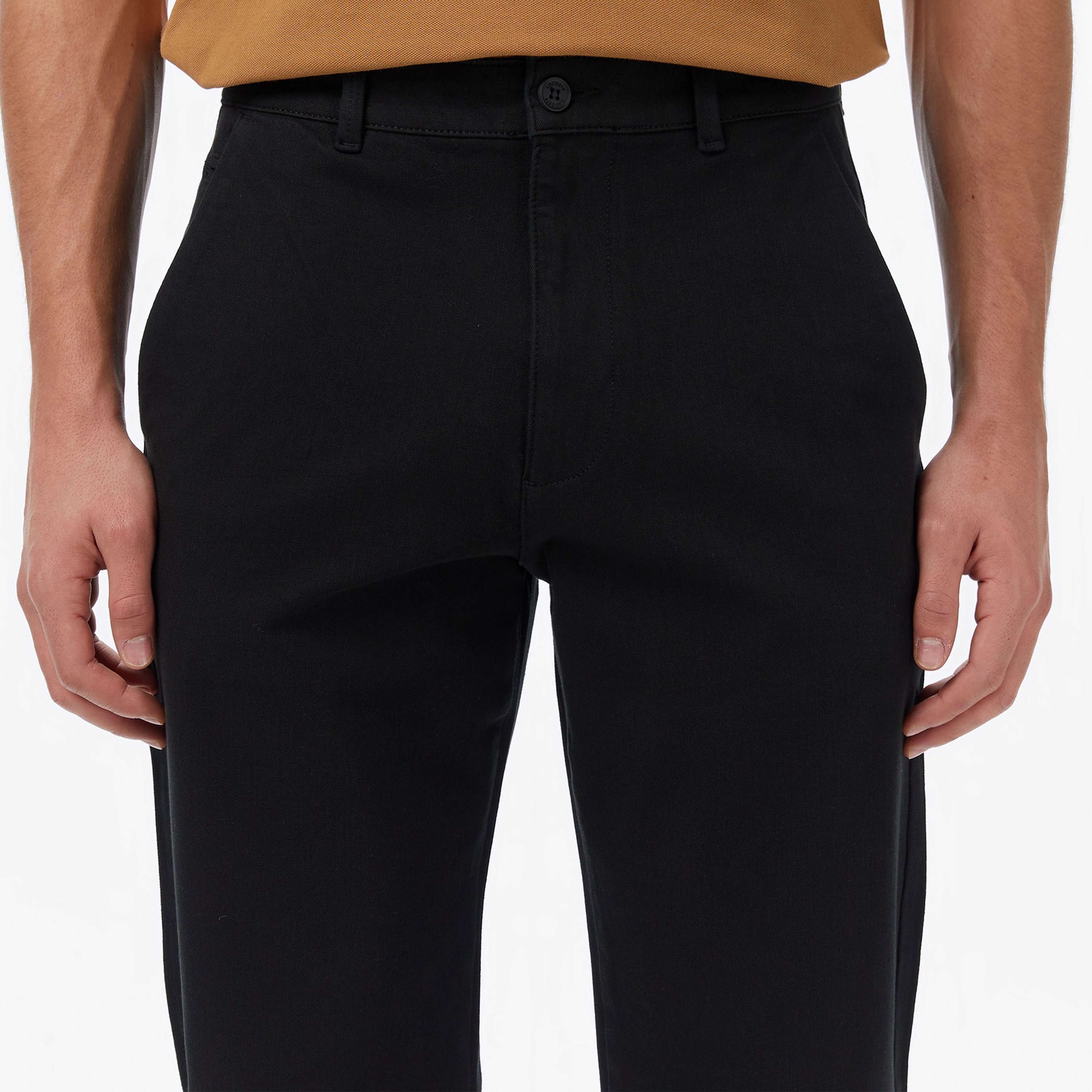 Erkek Regular Fit Siyah Pantolon