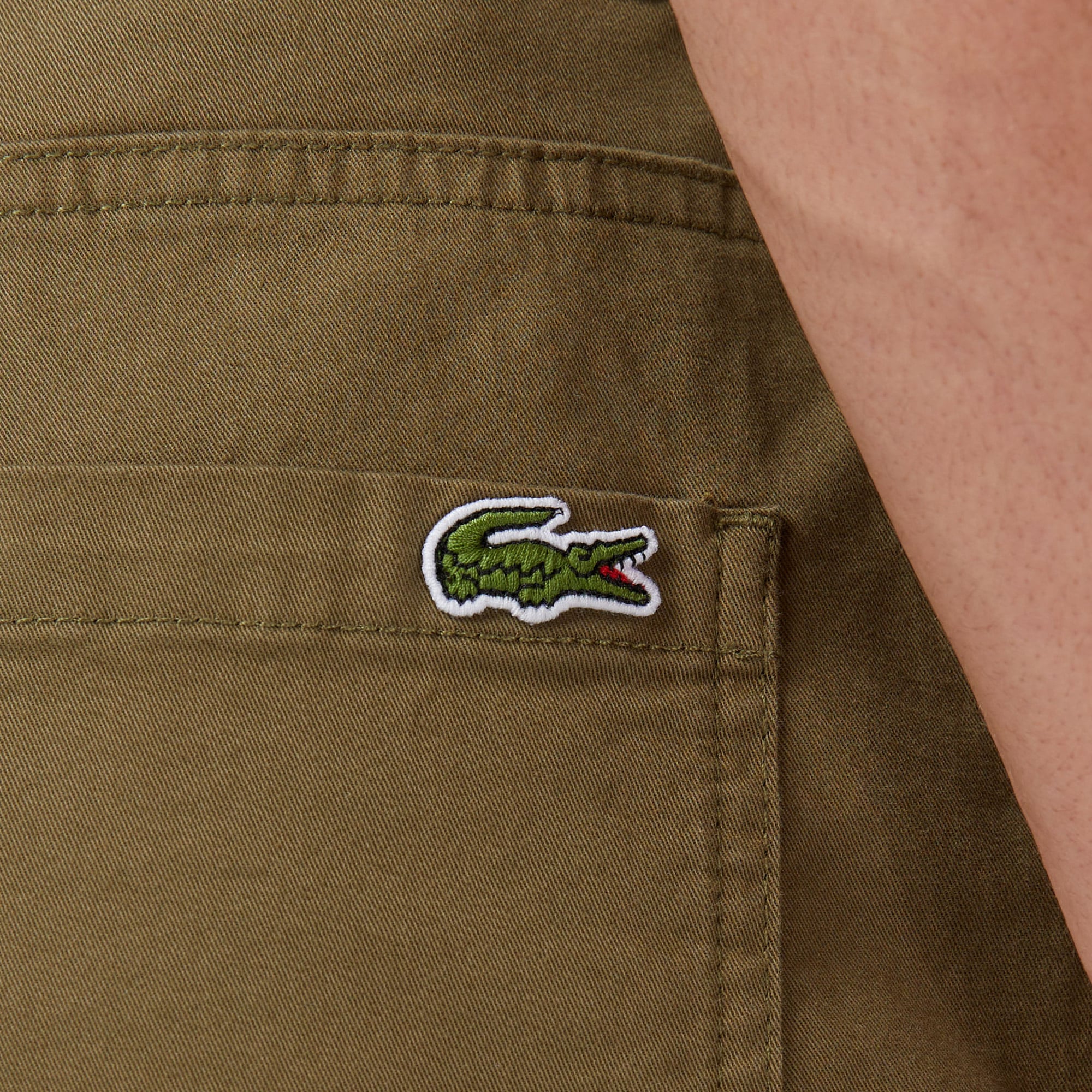 Lacoste Erkek Relaxed Fit Desenli Haki Pantolon görsel 5