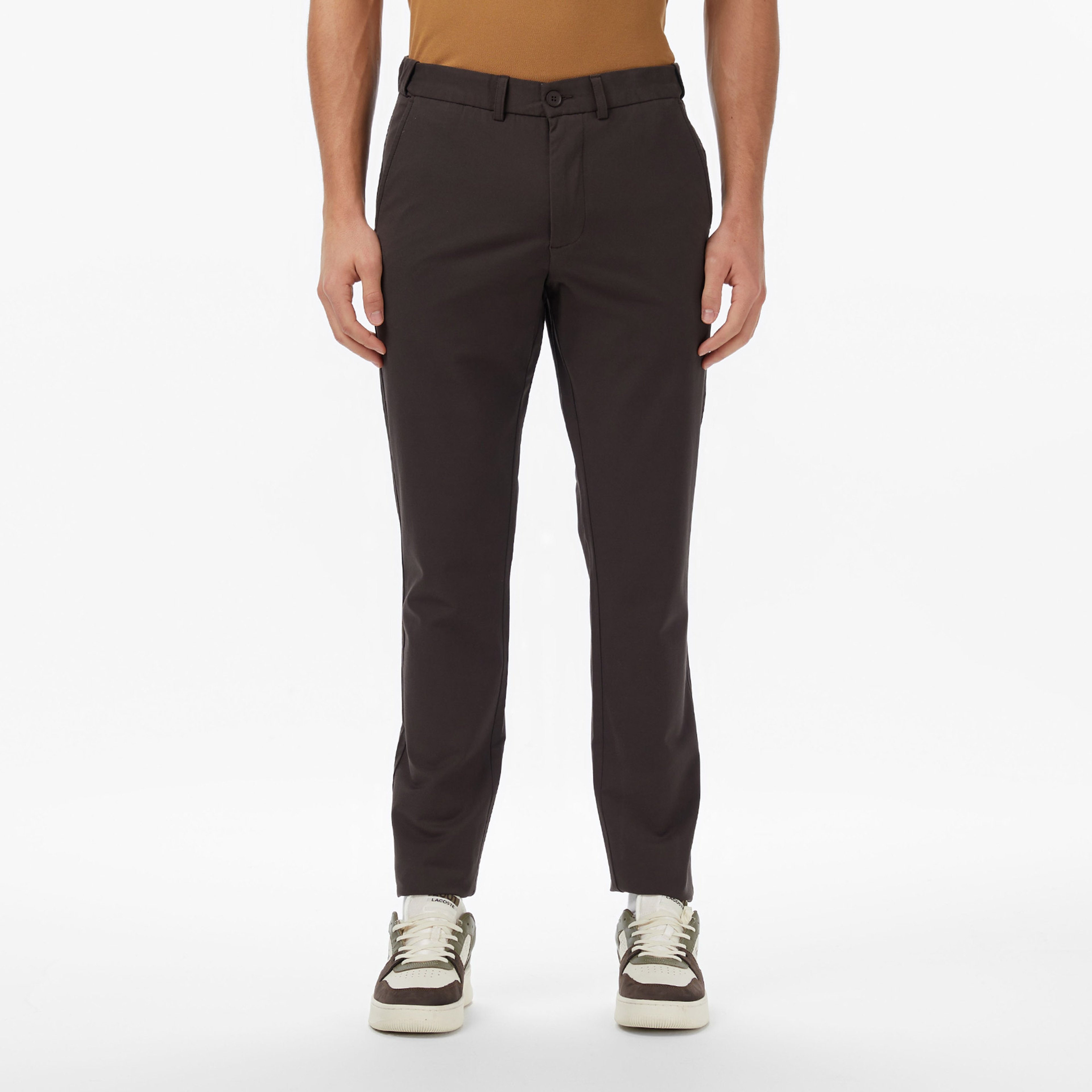 Erkek Slim Fit Kahverengi Pantolon